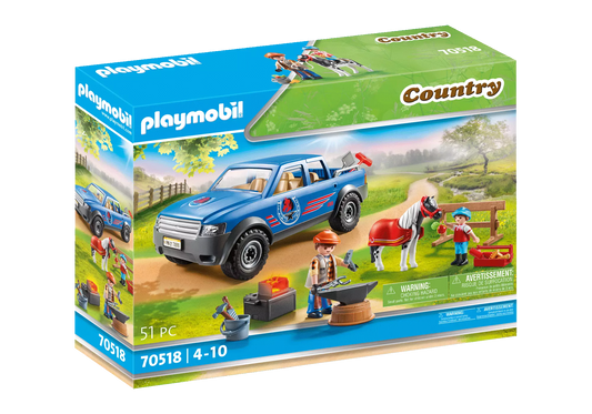 Playmobil 70518 Country Mobiler Hufschmied - plegobil