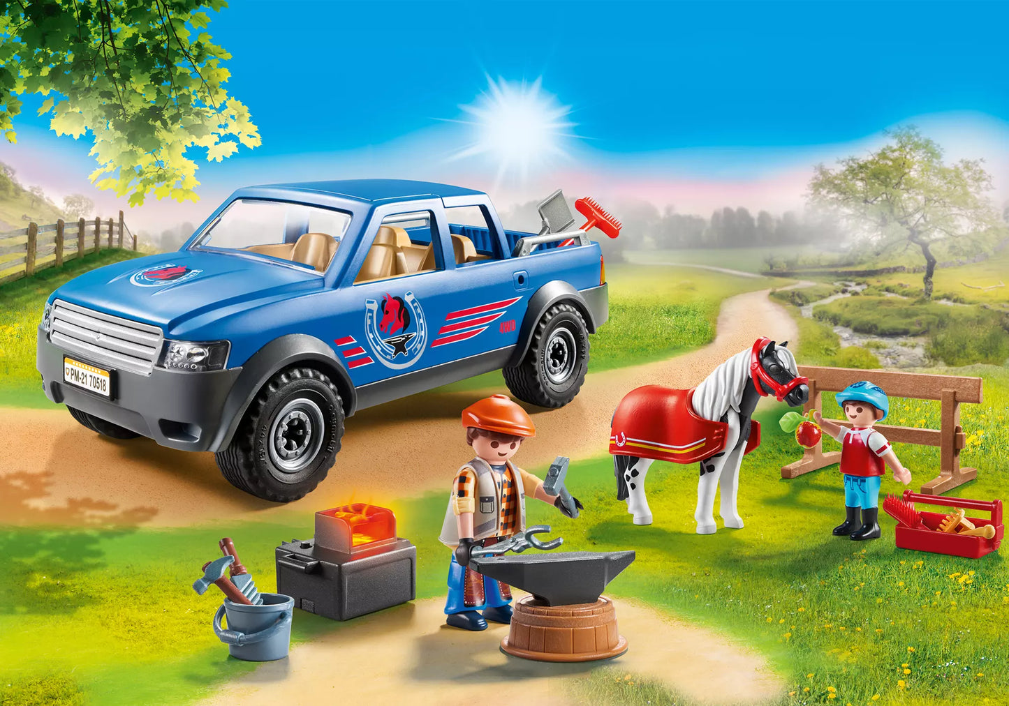 Playmobil 70518 Country Mobiler Hufschmied - plegobil