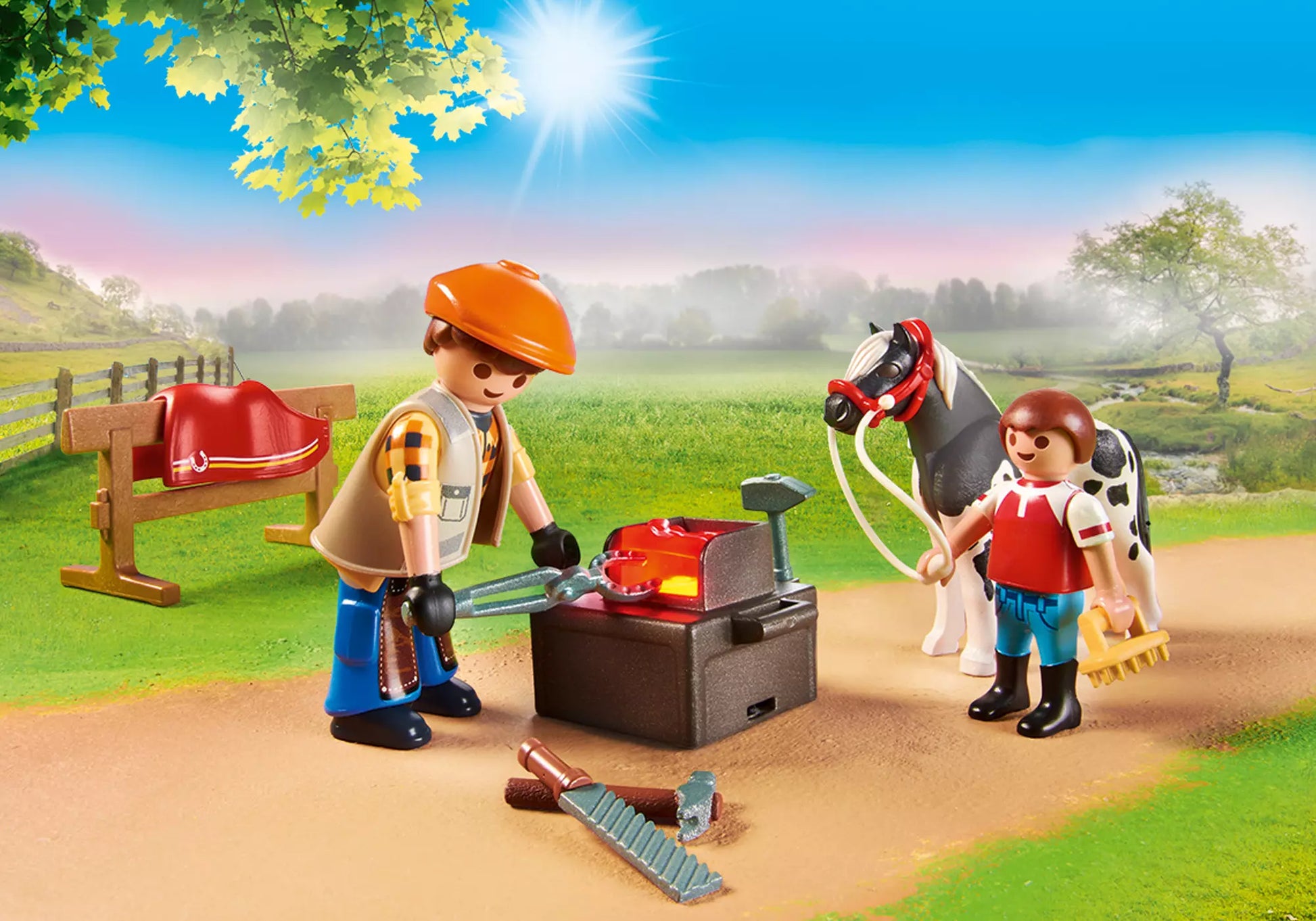Playmobil 70518 Country Mobiler Hufschmied - plegobil