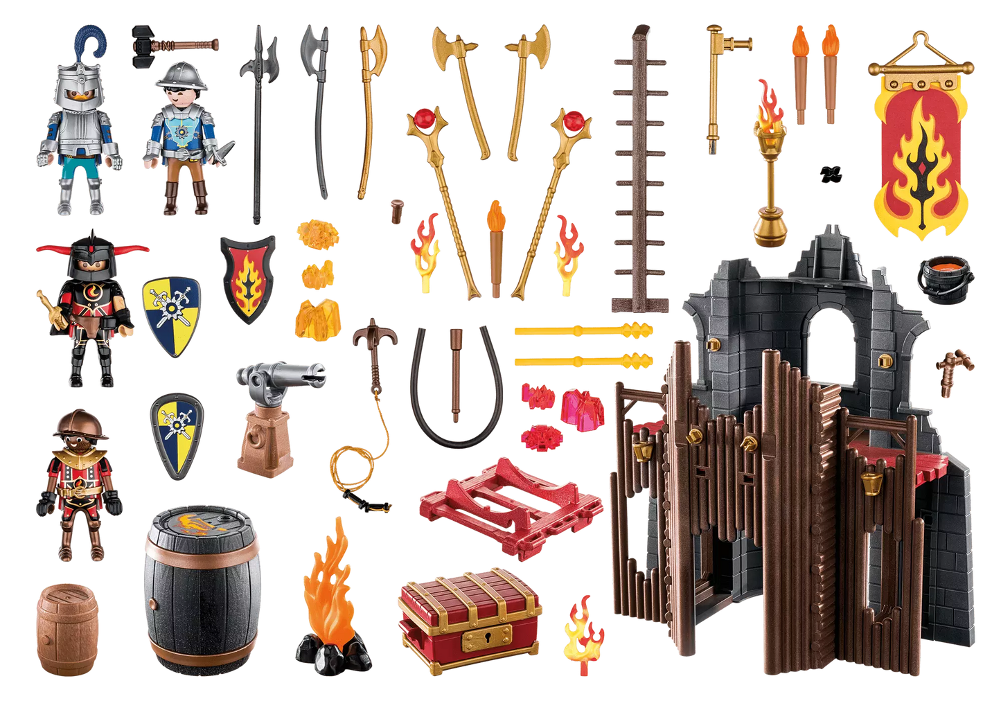 Playmobil 70539 Novelmore Burnham Raiders Feuerruine - plegobil