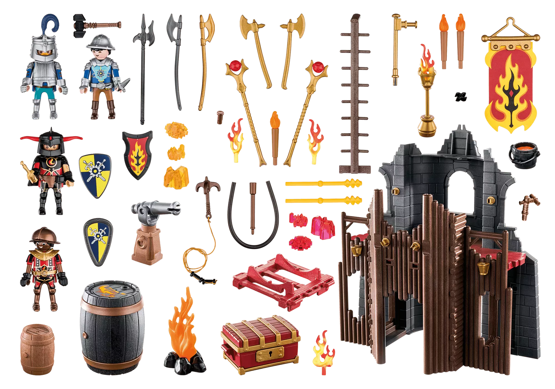 Playmobil 70539 Novelmore Burnham Raiders Feuerruine - plegobil