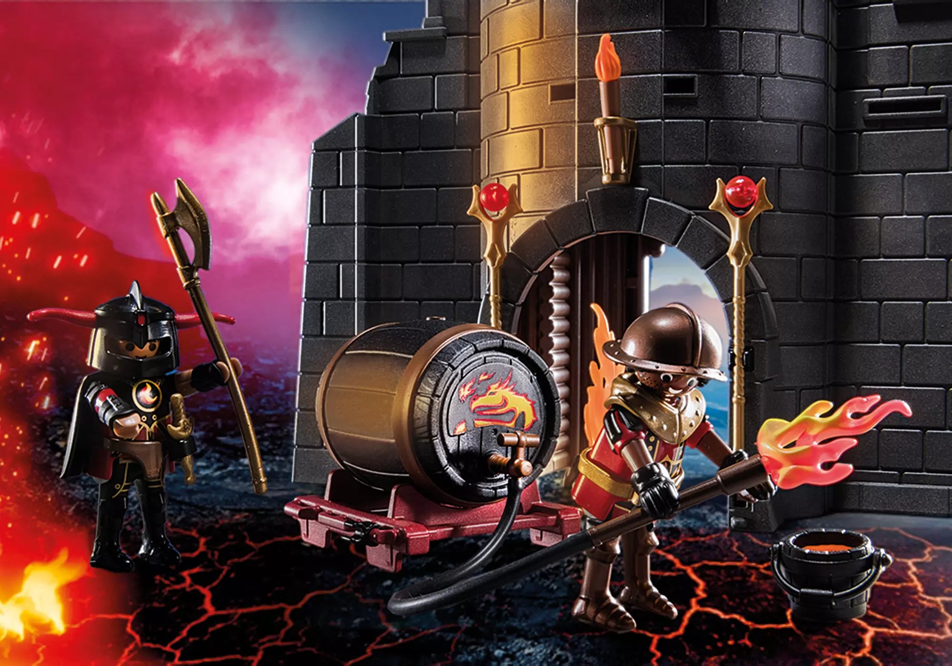 Playmobil 70539 Novelmore Burnham Raiders Feuerruine - plegobil