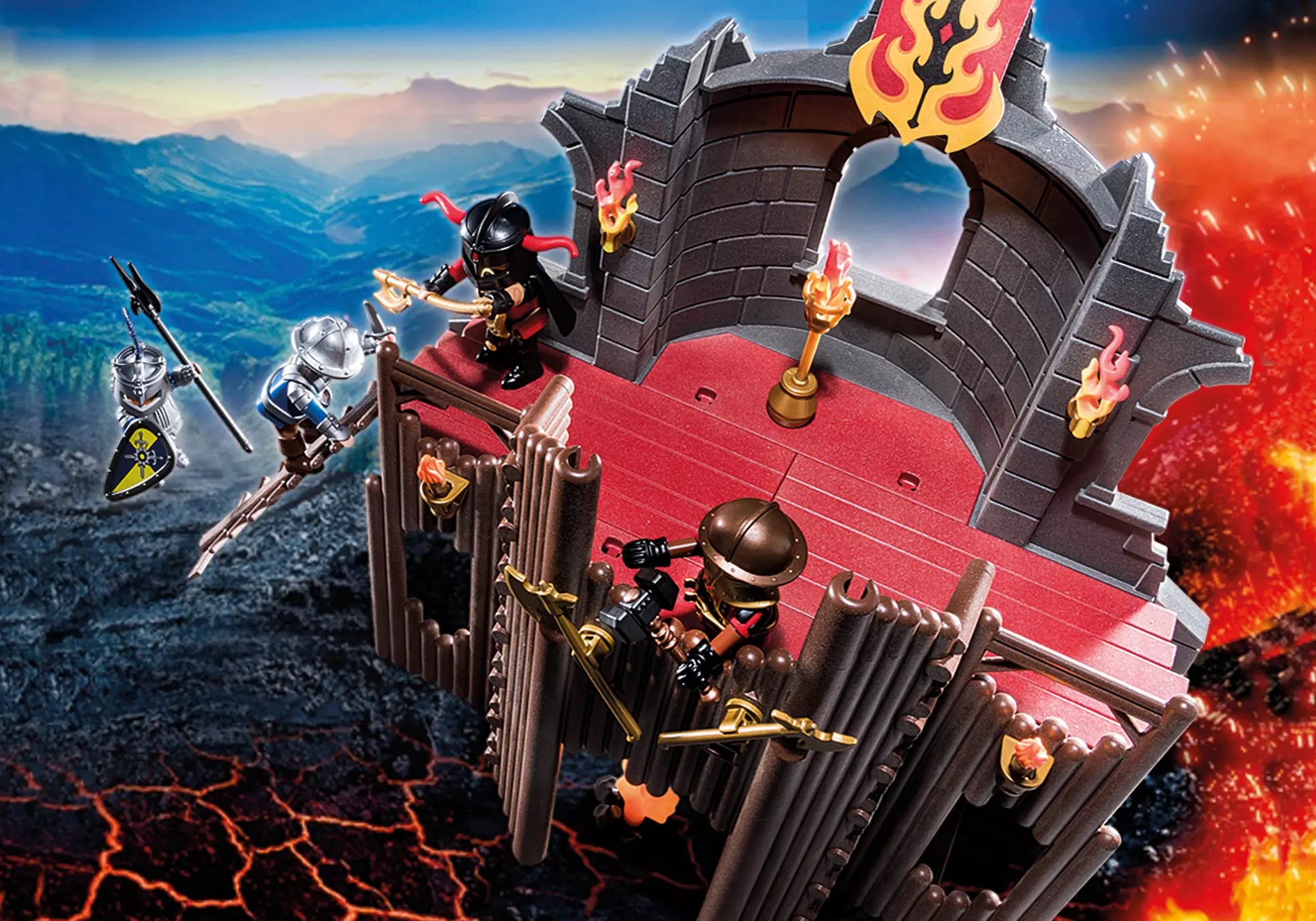 Playmobil 70539 Novelmore Burnham Raiders Feuerruine - plegobil
