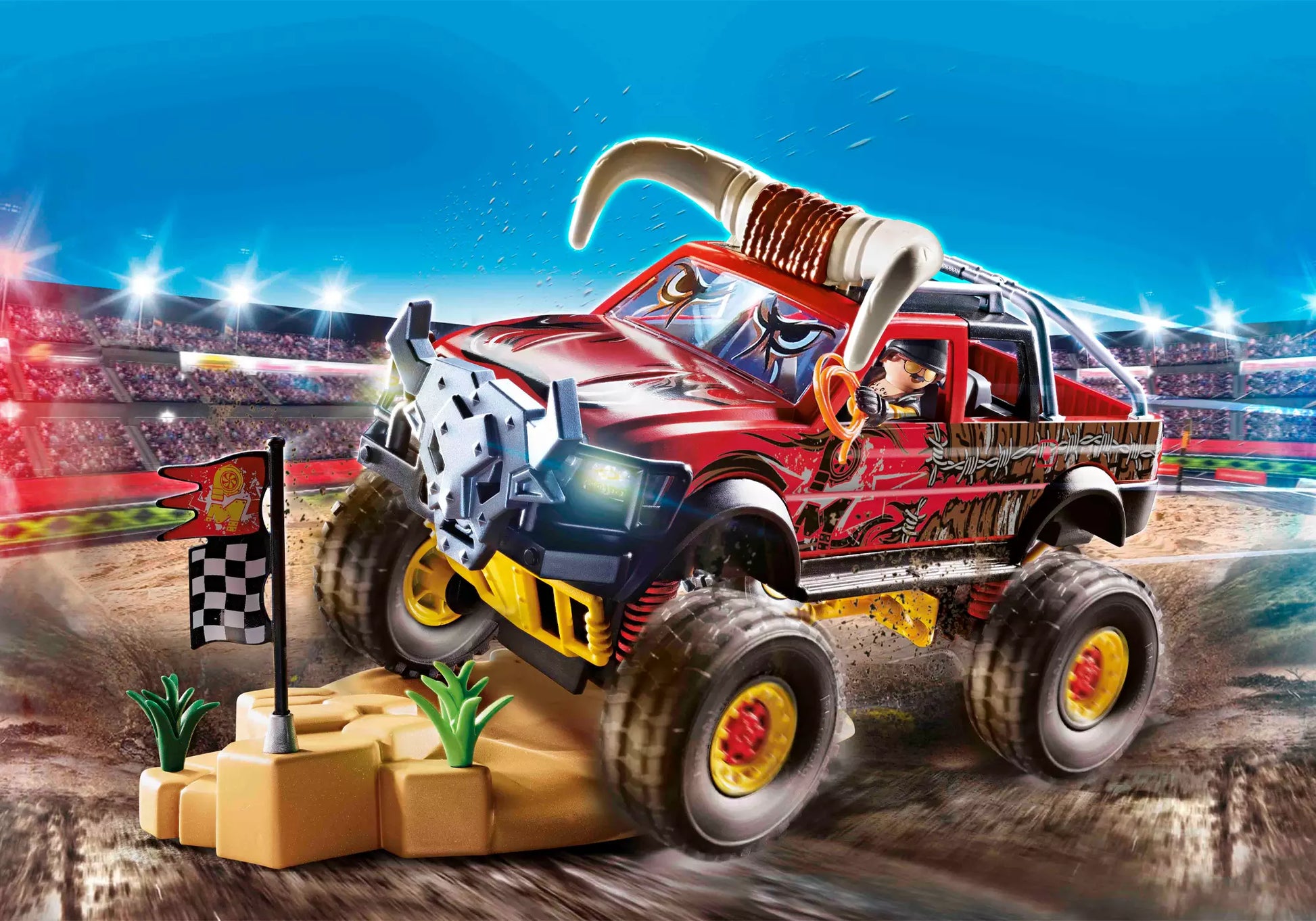 Playmobil 70549 Stunt Show Monster Truck Horned - plegobil