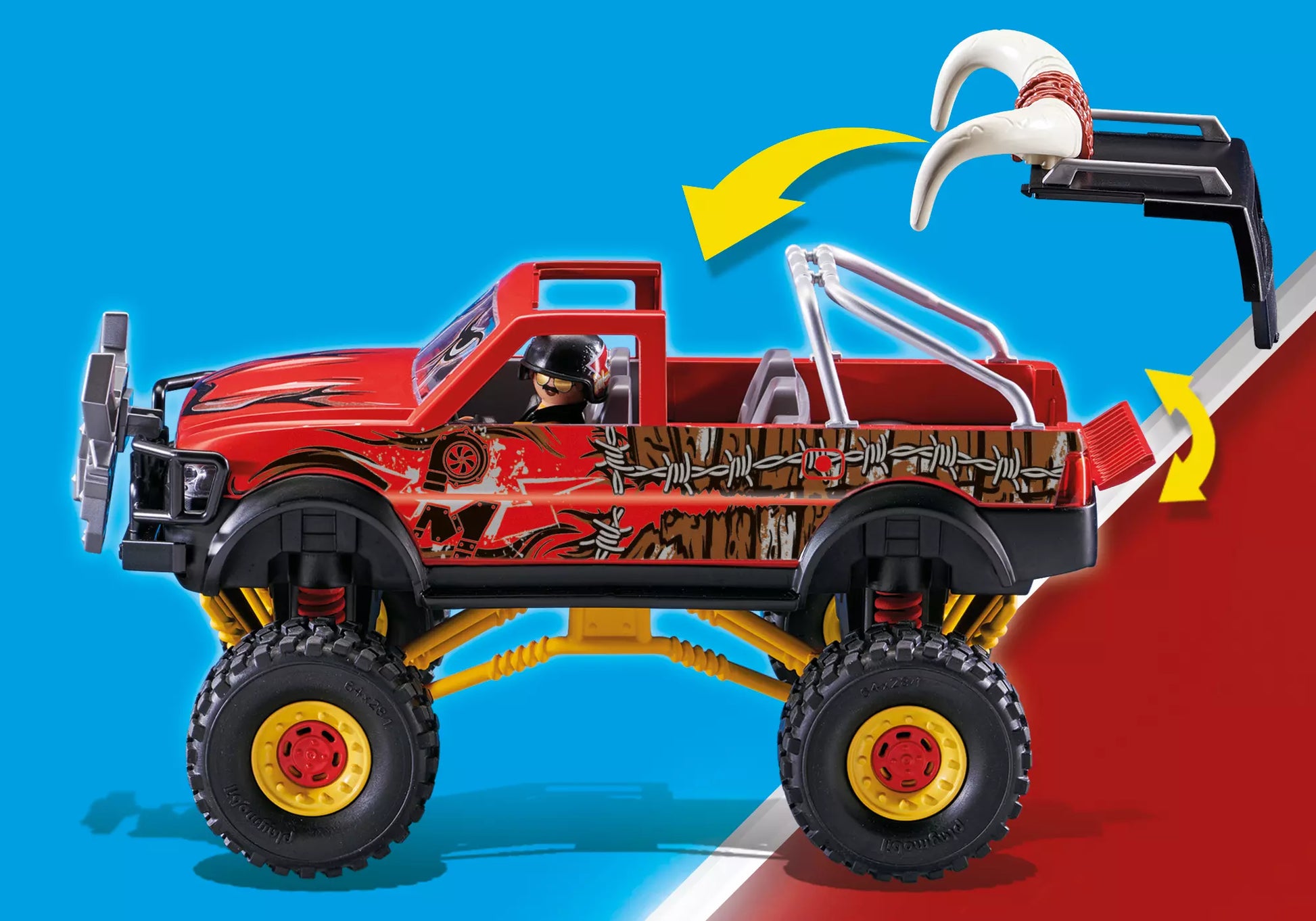 Playmobil 70549 Stunt Show Monster Truck Horned - plegobil