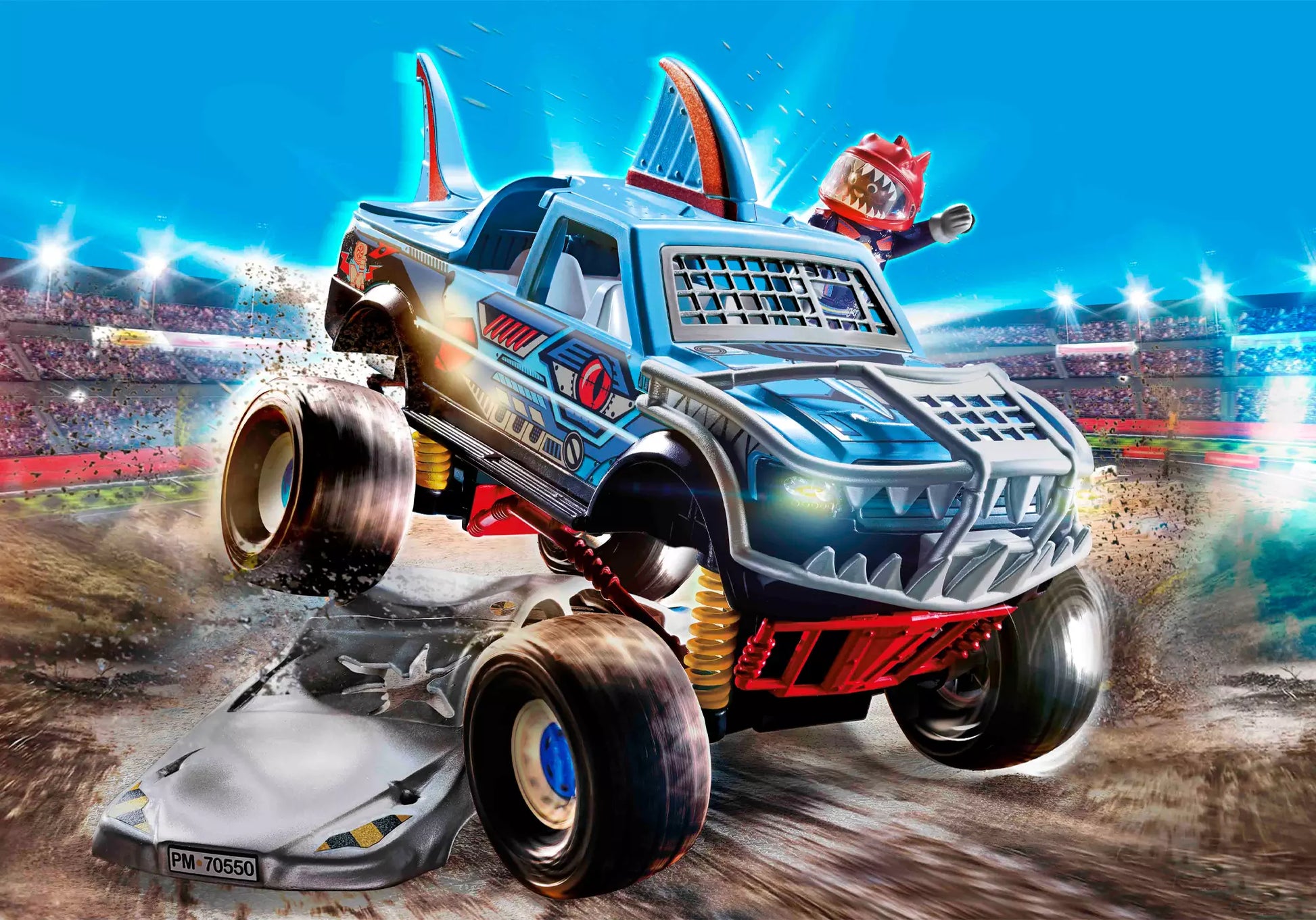 Playmobil 70550 Stunt Show Monster Truck Shark - plegobil