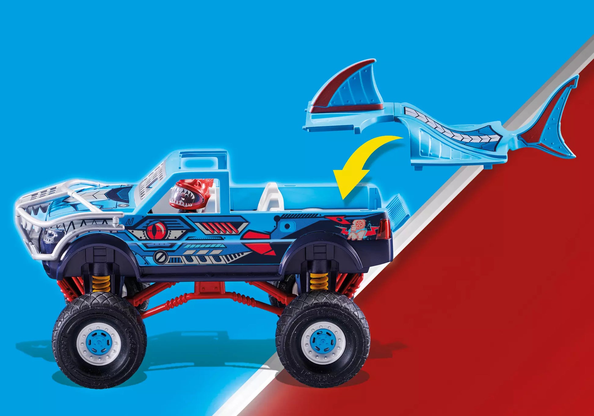 Playmobil 70550 Stunt Show Monster Truck Shark - plegobil