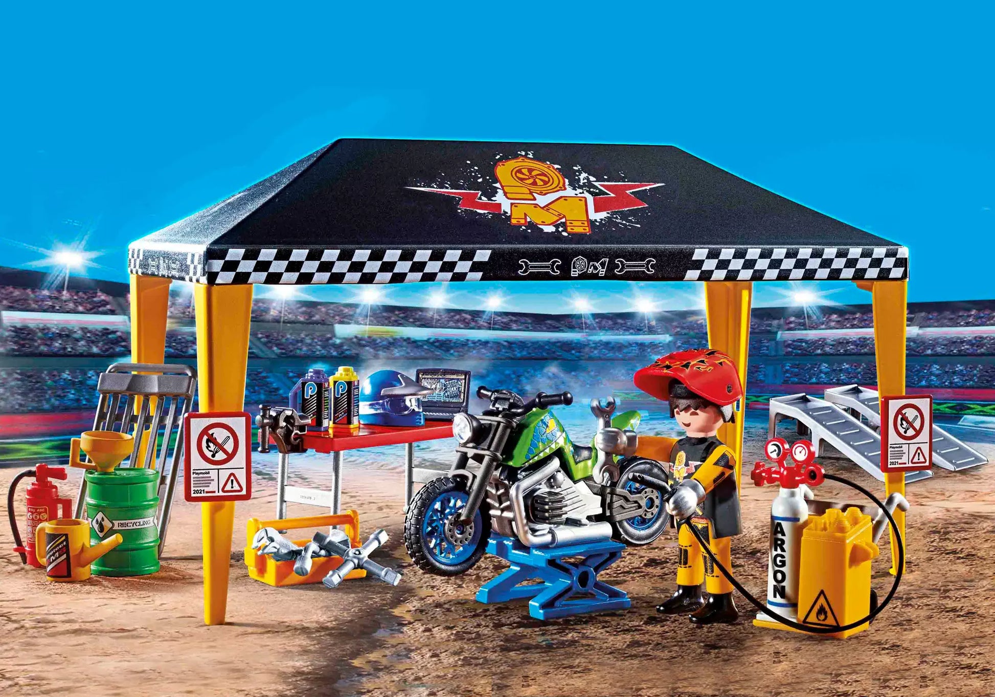Playmobil 70552 Stunt Show Werkstattzelt - plegobil