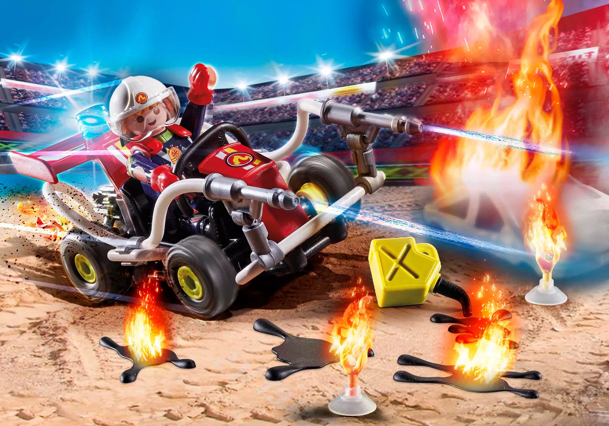 Playmobil 70554 Stunt Show Feuerwehrkart - plegobil