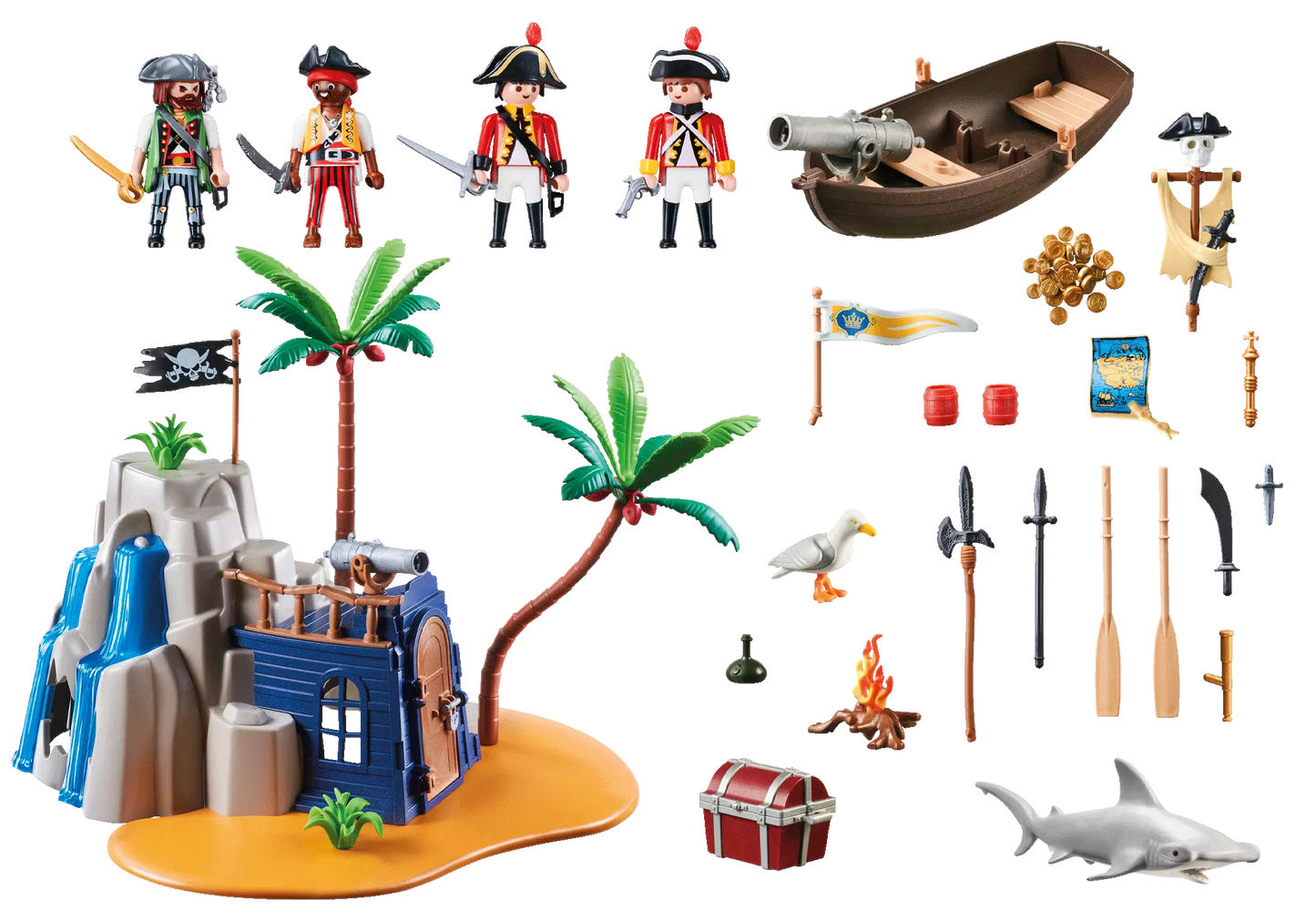 Playmobil 70556 Dinos Pirateninsel mit Schatzversteck - plegobil