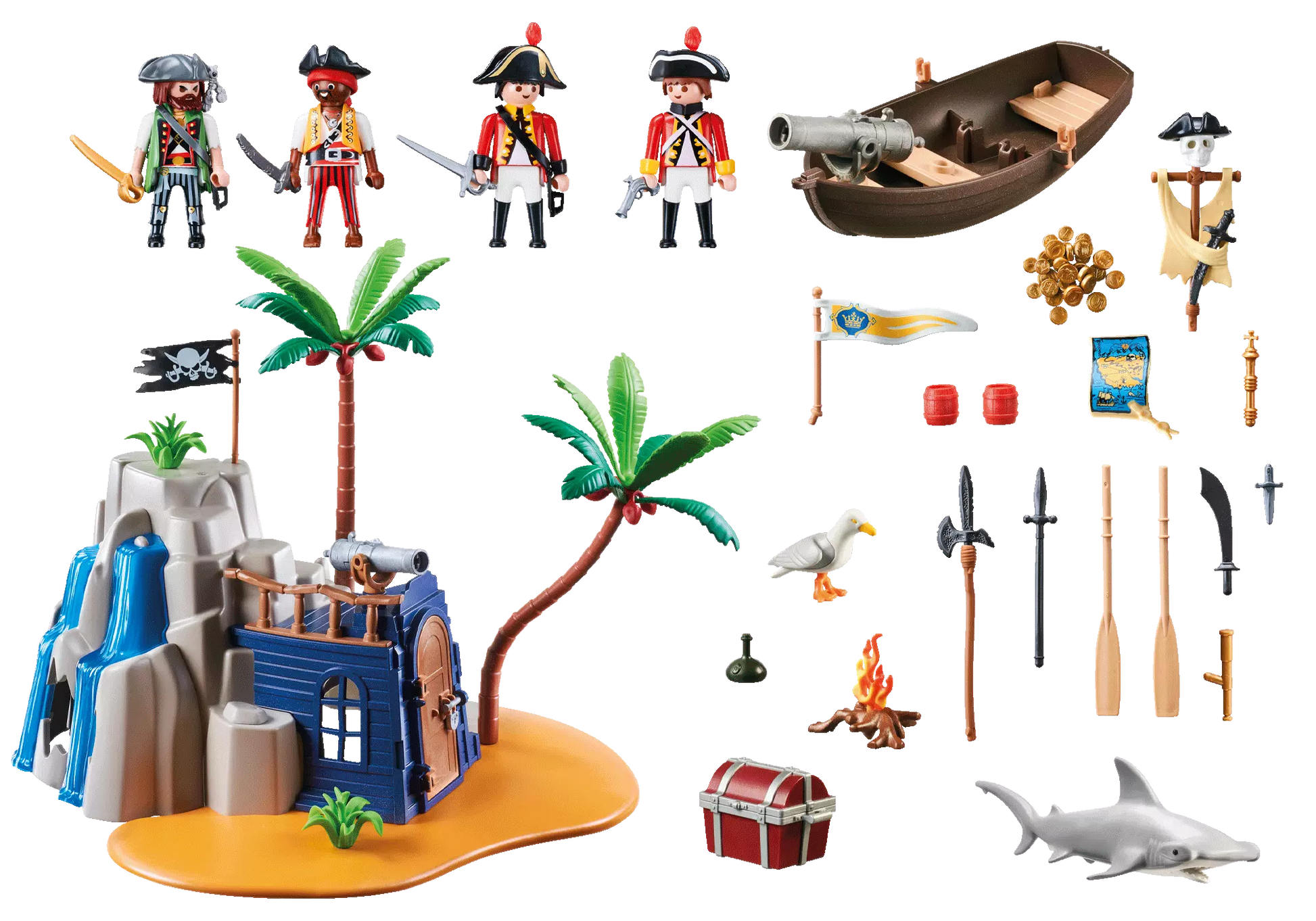 Playmobil 70556 Dinos Pirateninsel mit Schatzversteck - plegobil