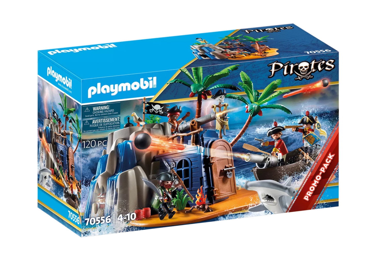 Playmobil 70556 Dinos Pirateninsel mit Schatzversteck - plegobil
