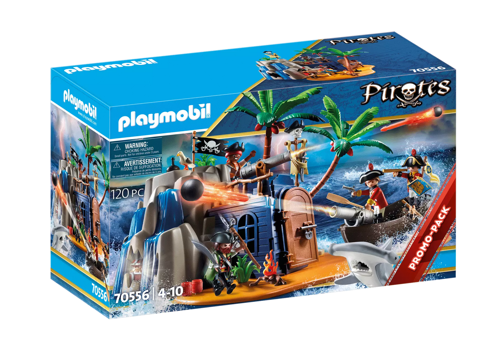 Playmobil 70556 Dinos Pirateninsel mit Schatzversteck - plegobil