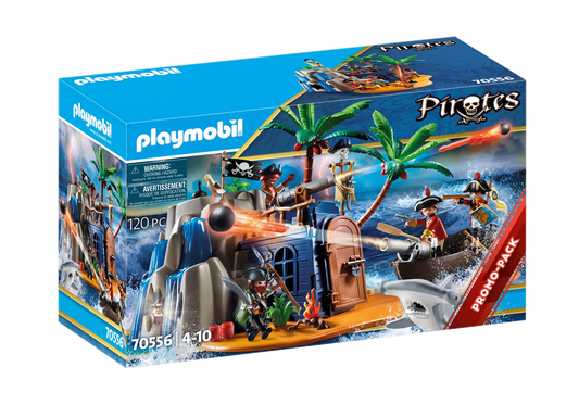 Playmobil 70556 Dinos Pirateninsel mit Schatzversteck - plegobil