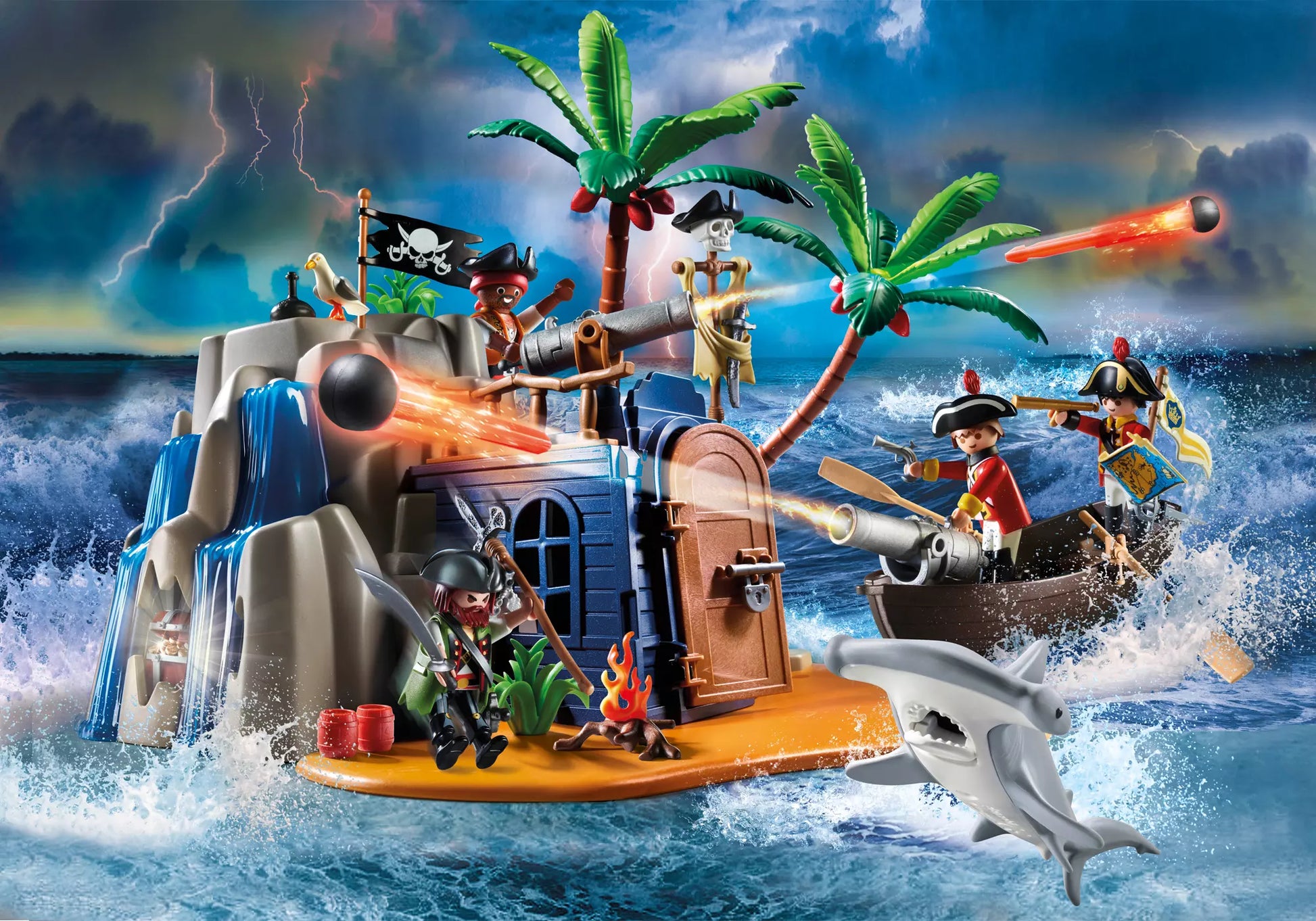 Playmobil 70556 Dinos Pirateninsel mit Schatzversteck - plegobil