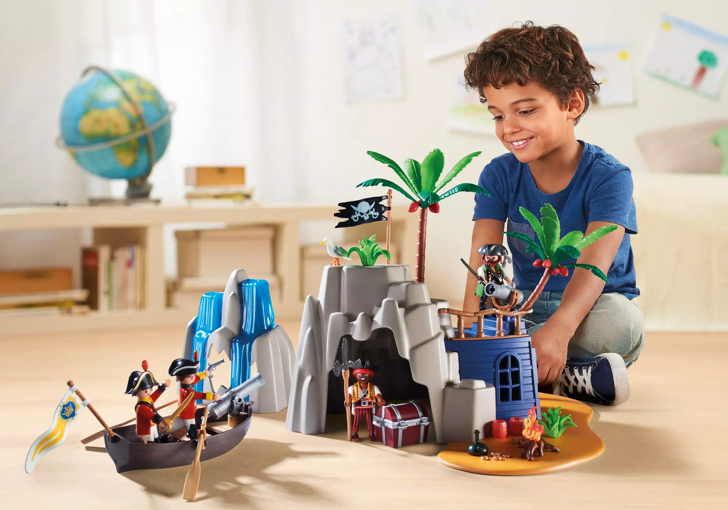 Playmobil 70556 Dinos Pirateninsel mit Schatzversteck - plegobil
