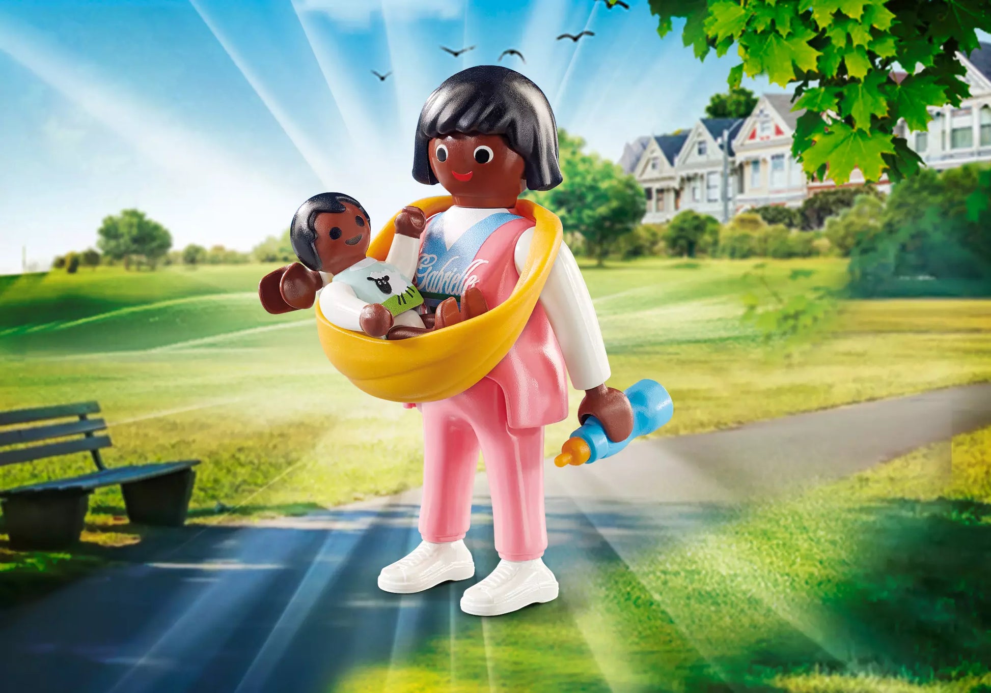 Playmobil 70563 Playmo-Friends Mama mit Babytrage - plegobil