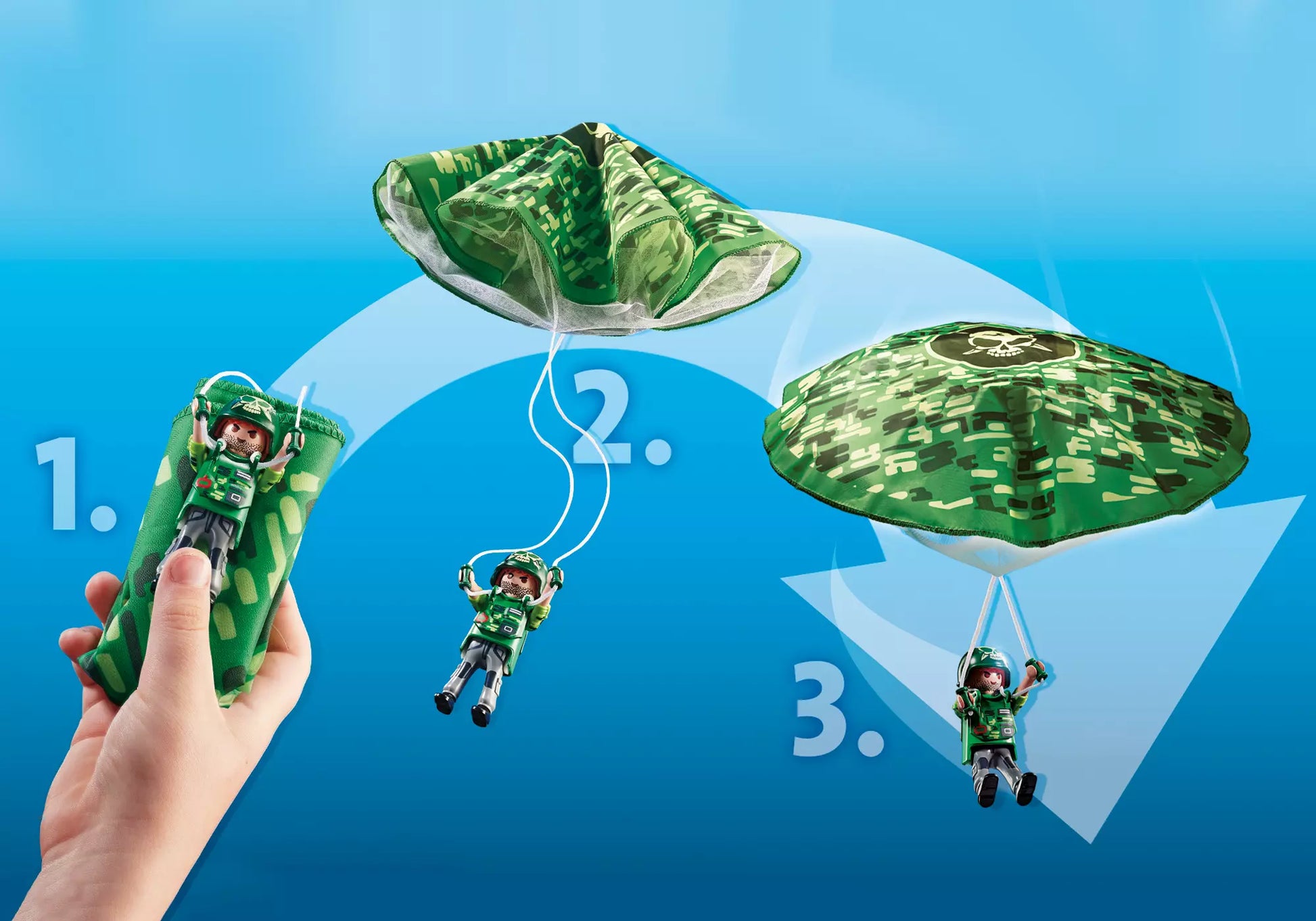 Playmobil 70569 City Action Polizei-Hubschrauber: Fallschirm-Verfolgung - plegobil