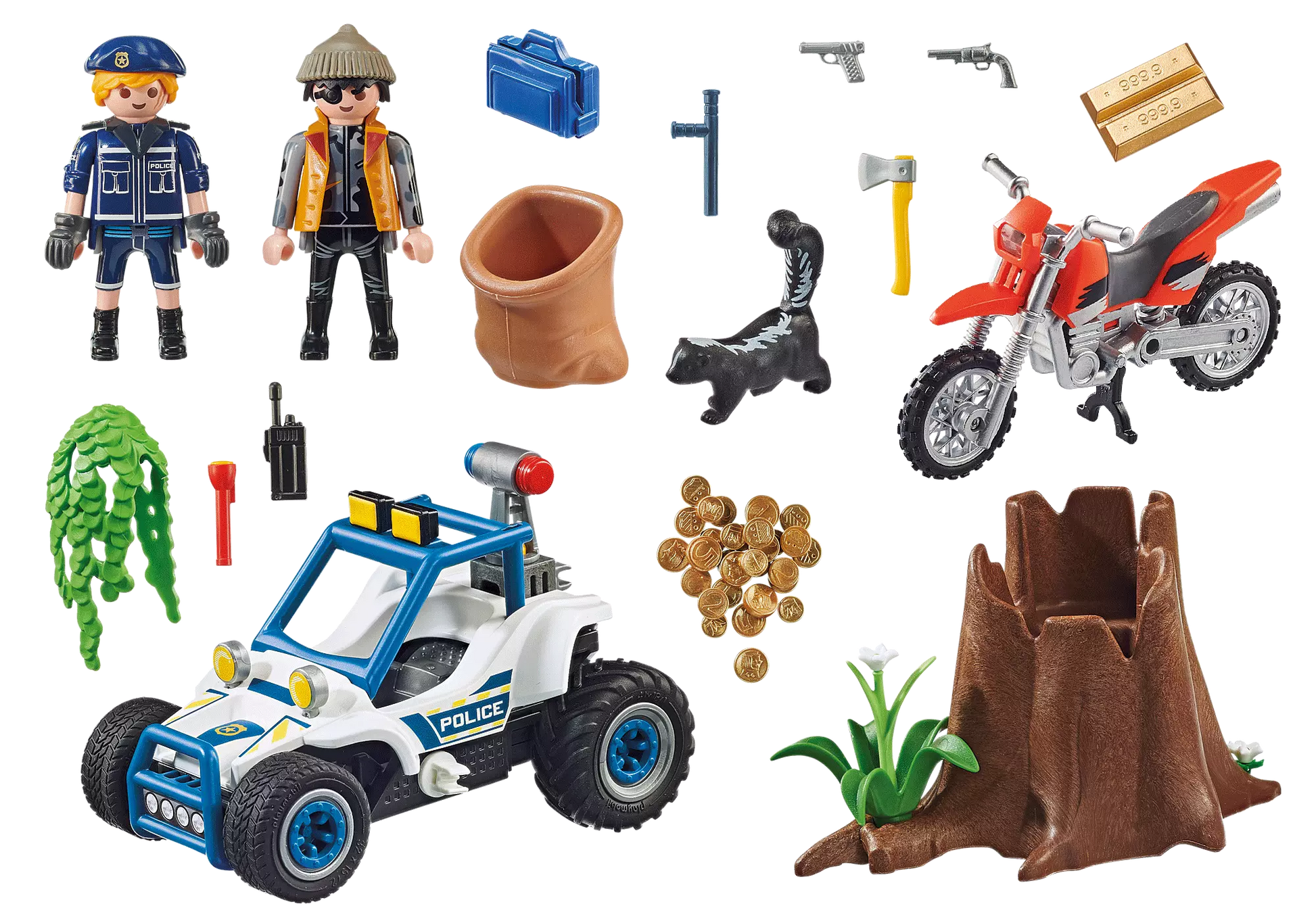 Playmobil 70570 City Action Polizei-Geländewagen: Verfolgung des Schatzräubers - plegobil