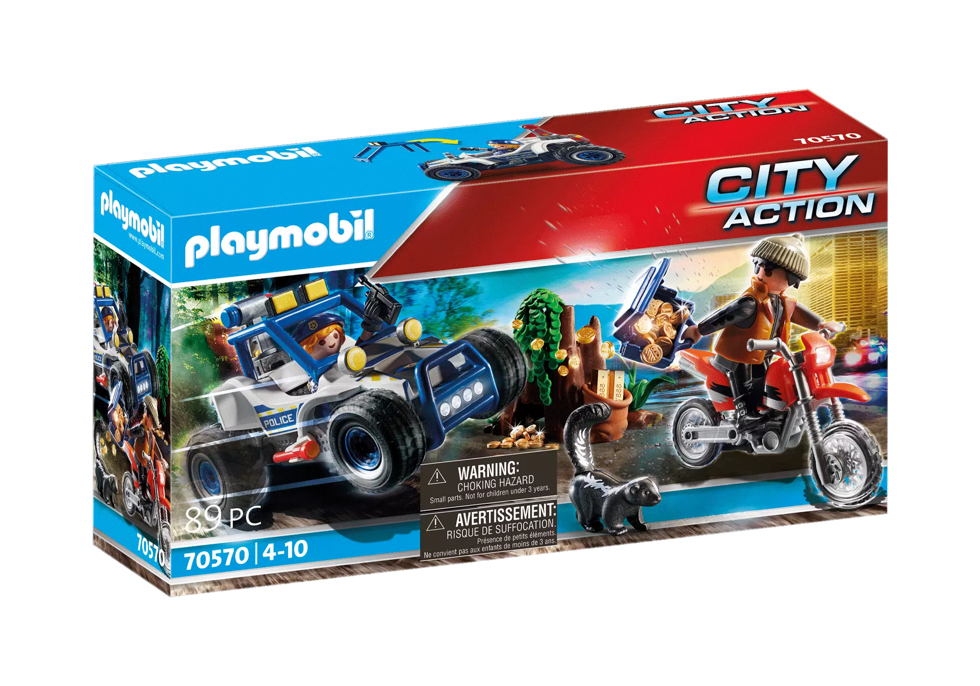 Playmobil 70570 City Action Polizei-Geländewagen: Verfolgung des Schatzräubers - plegobil