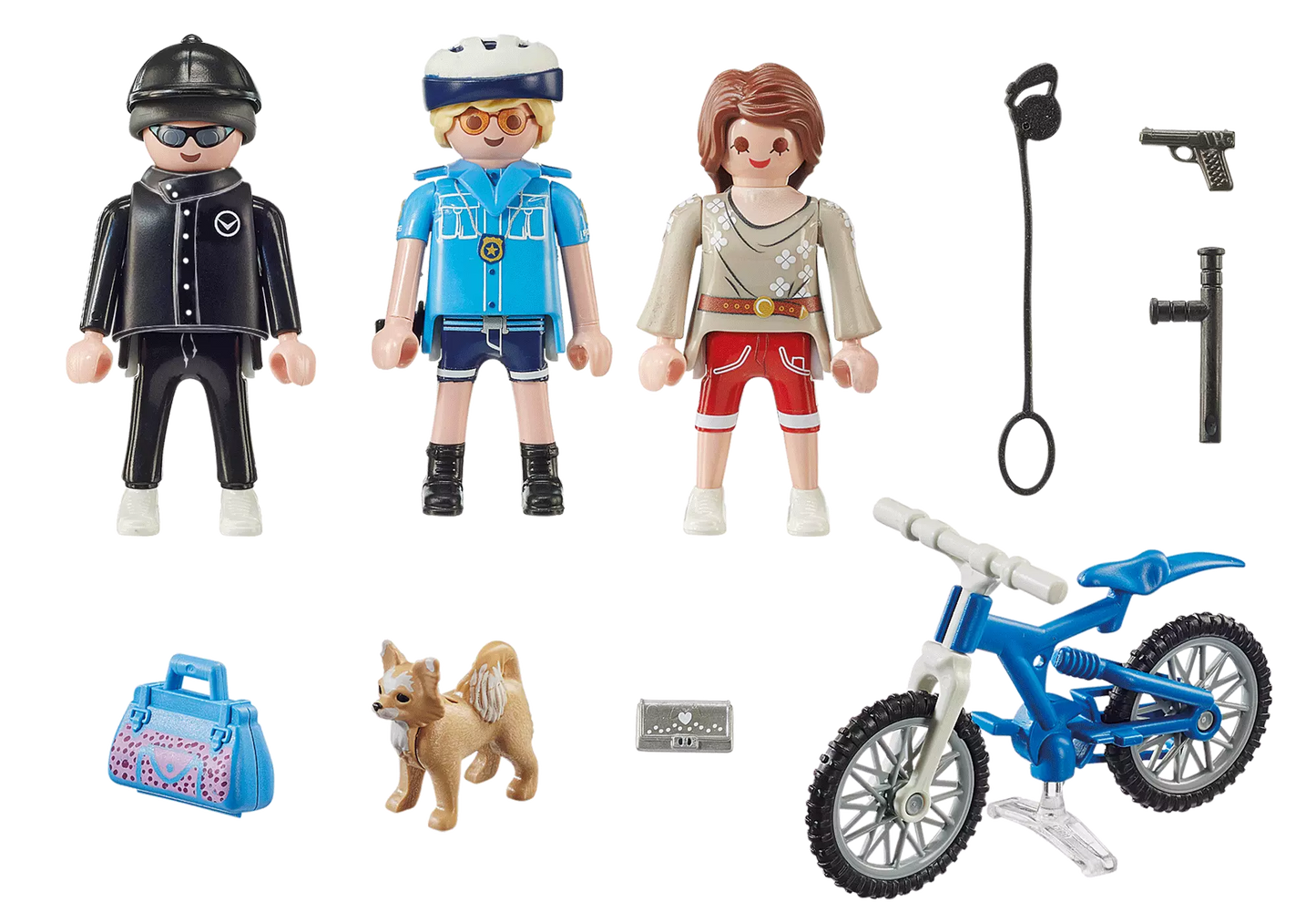Playmobil 70573 City Action Polizei-Fahrrad: Verfolgung des Taschendiebs - plegobil