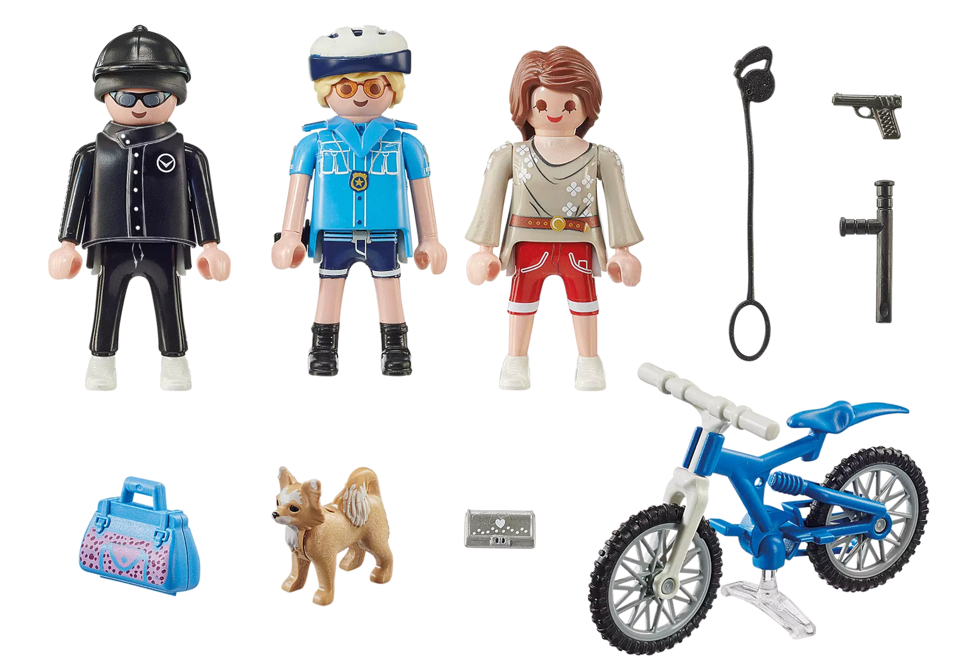 Playmobil 70573 City Action Polizei-Fahrrad: Verfolgung des Taschendiebs - plegobil
