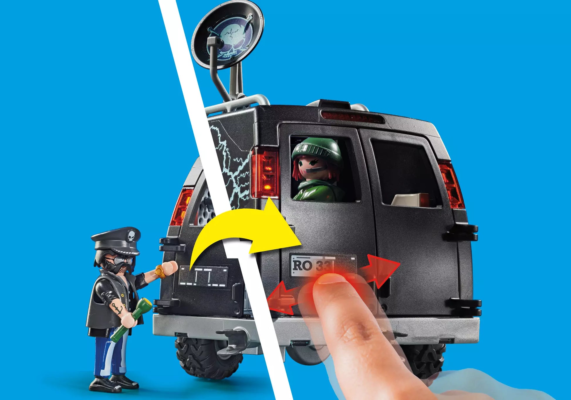 Playmobil 70575 City Action Polizei-Helikopter: Verfolgung des Fluchtfahrzeugs - plegobil
