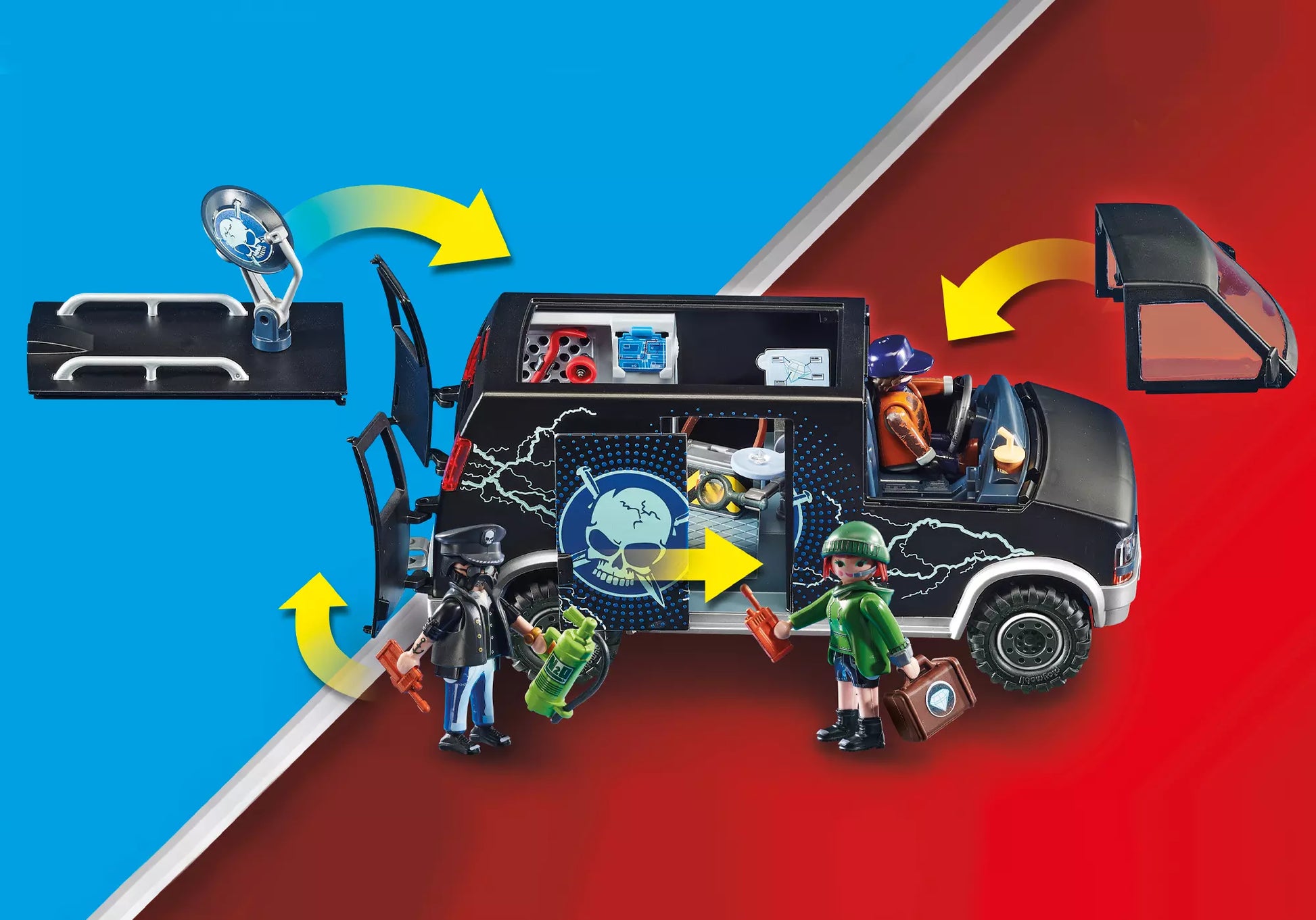 Playmobil 70575 City Action Polizei-Helikopter: Verfolgung des Fluchtfahrzeugs - plegobil