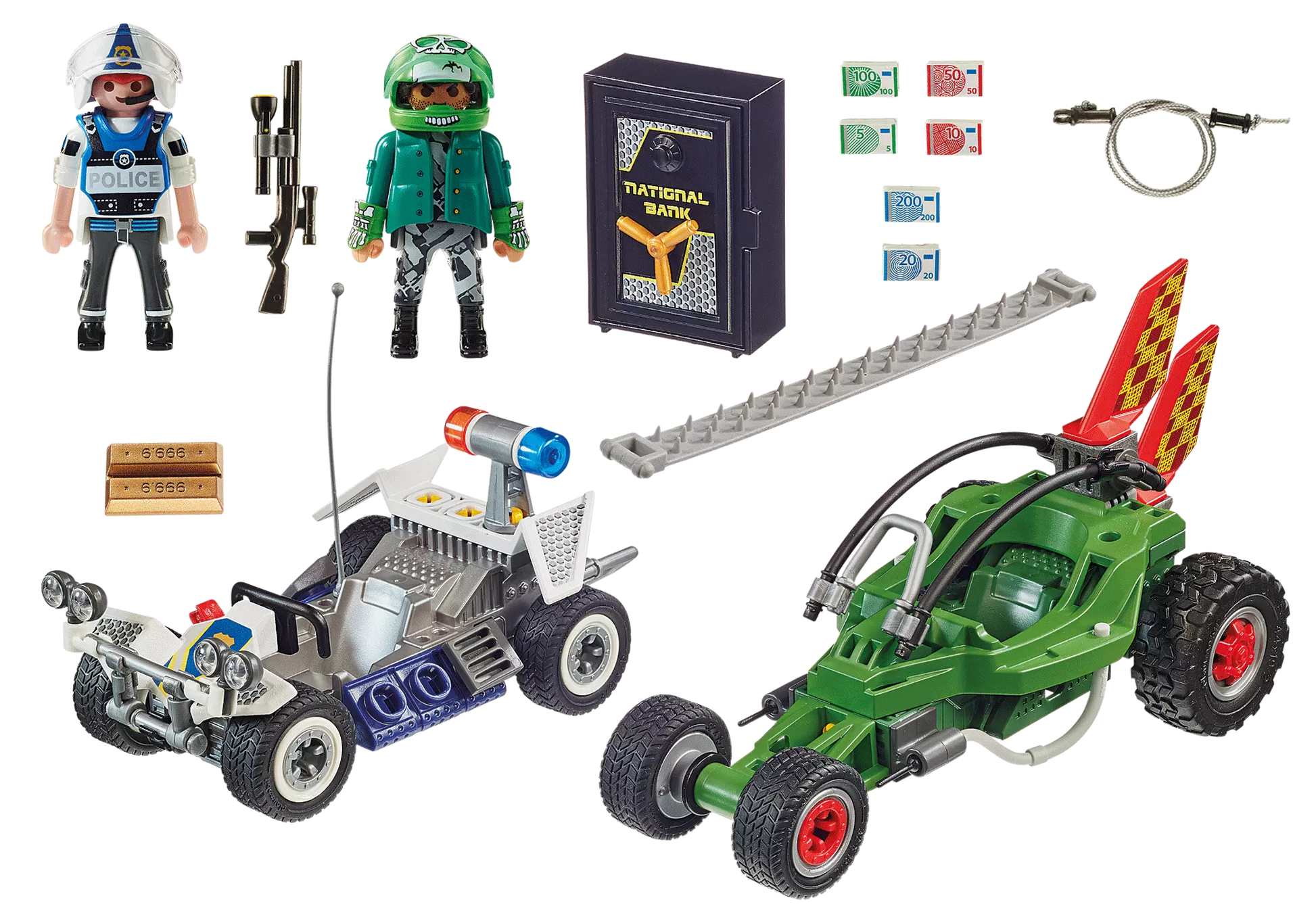 Playmobil 70577 City Action Polizei-Kart: Verfolgung des Tresorräubers - plegobil