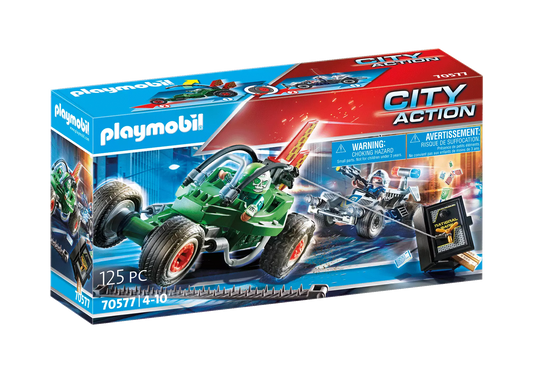 Playmobil 70577 City Action Polizei-Kart: Verfolgung des Tresorräubers - plegobil