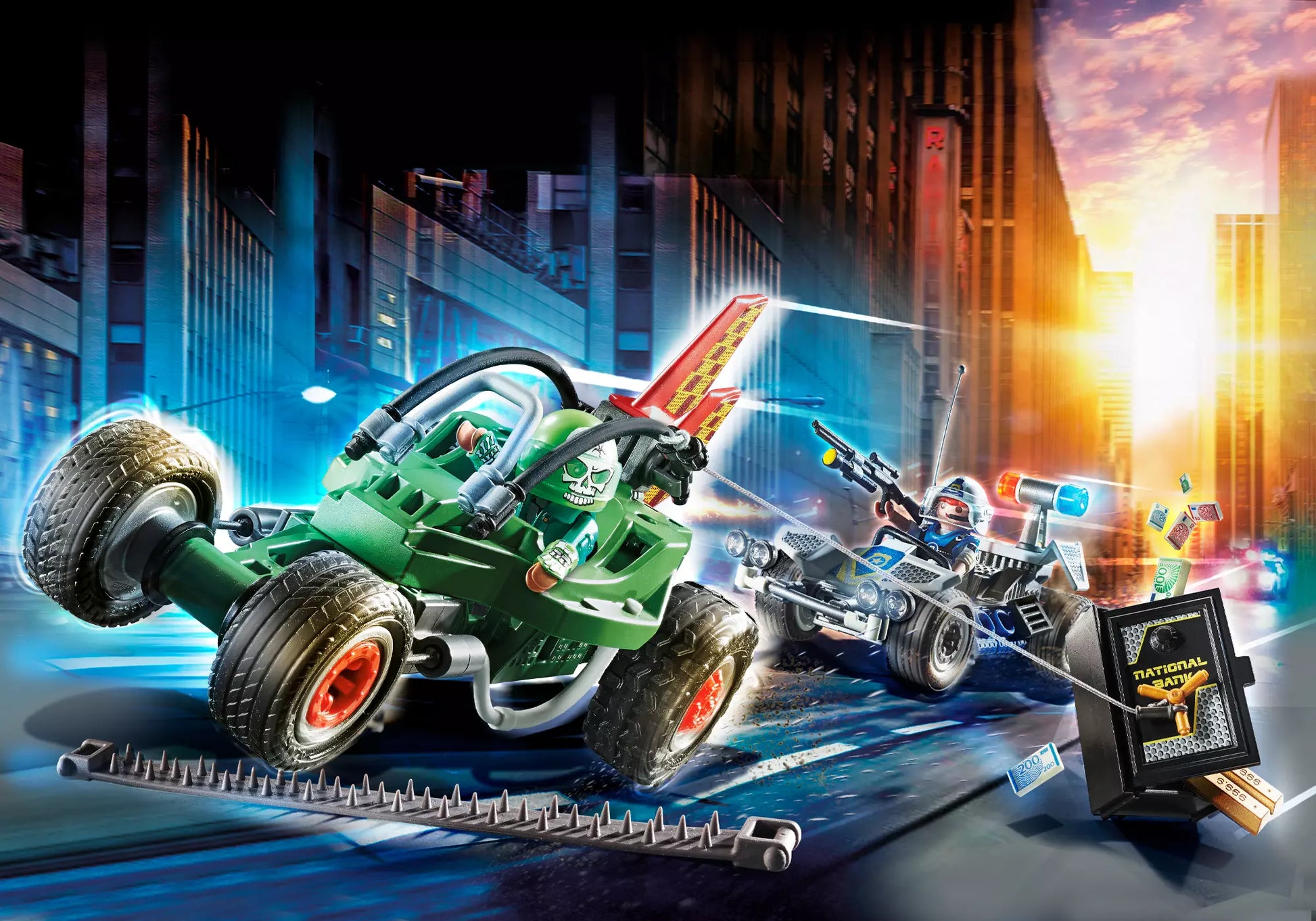 Playmobil 70577 City Action Polizei-Kart: Verfolgung des Tresorräubers - plegobil