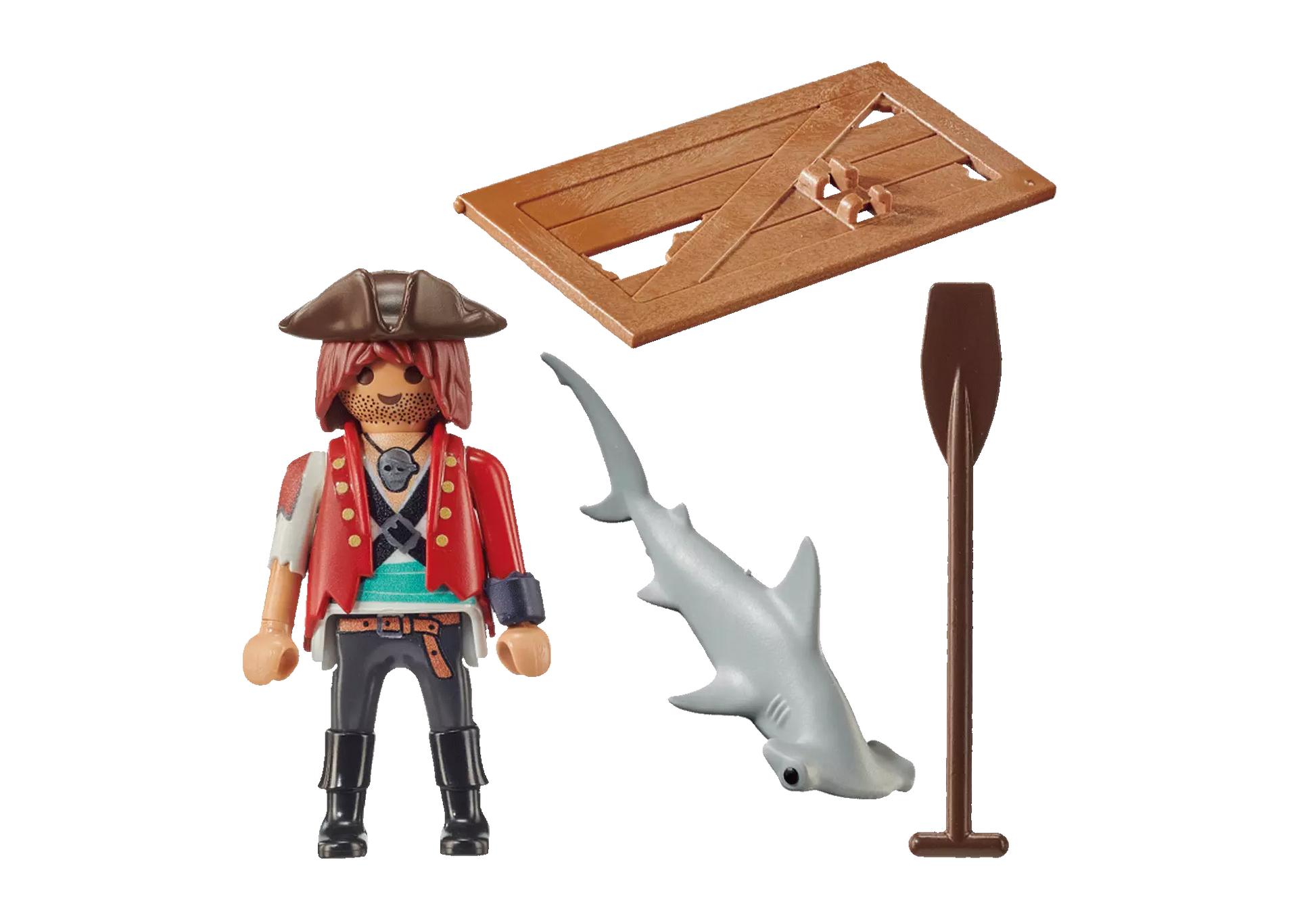 Playmobil 70598 Special Plus Pirat mit Floß und Hammerhai - plegobil