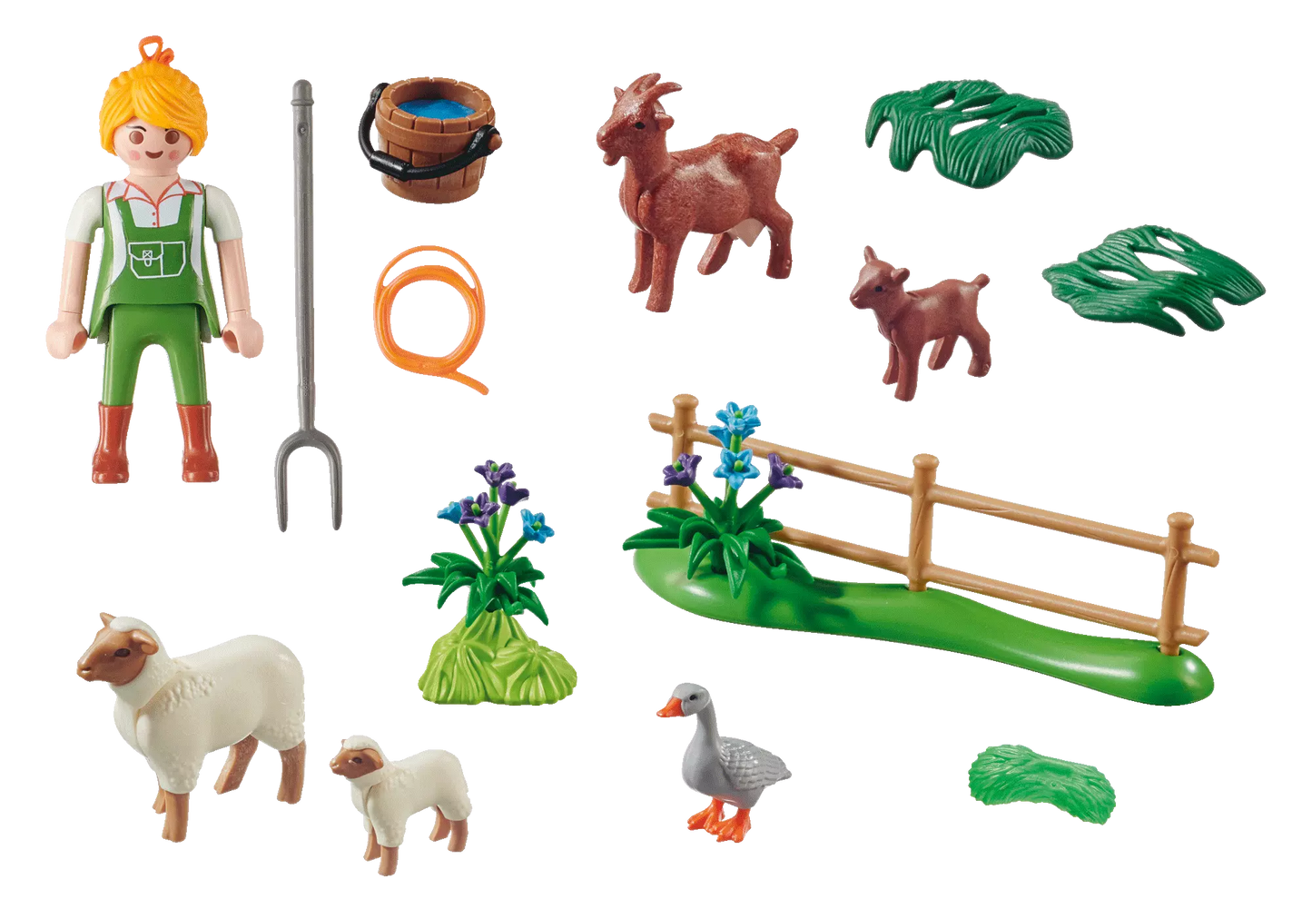 Playmobil 70608 Country Geschenkset Bäuerin mit Weidetieren - plegobil
