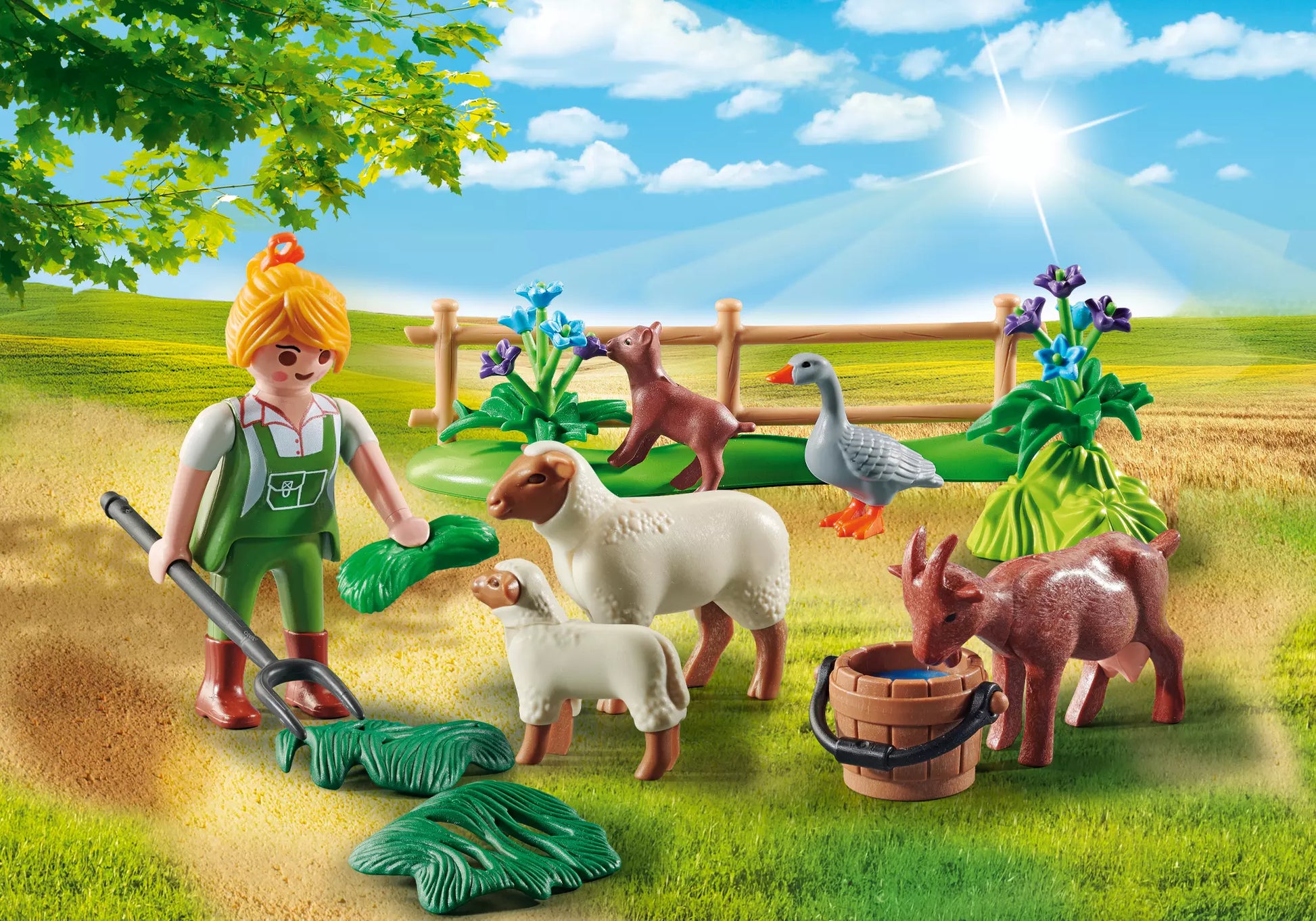Playmobil 70608 Country Geschenkset Bäuerin mit Weidetieren - plegobil