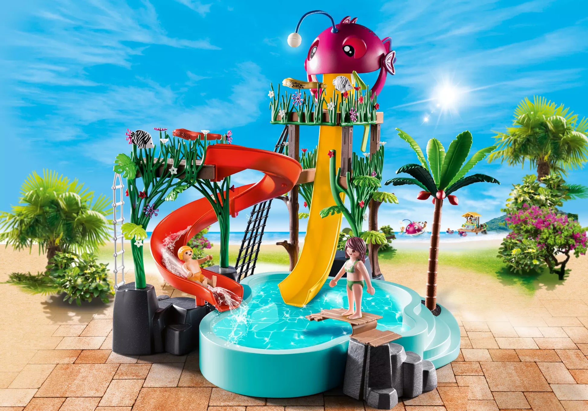 Playmobil 70609 Family Fun Aqua Park mit Rutschen - plegobil