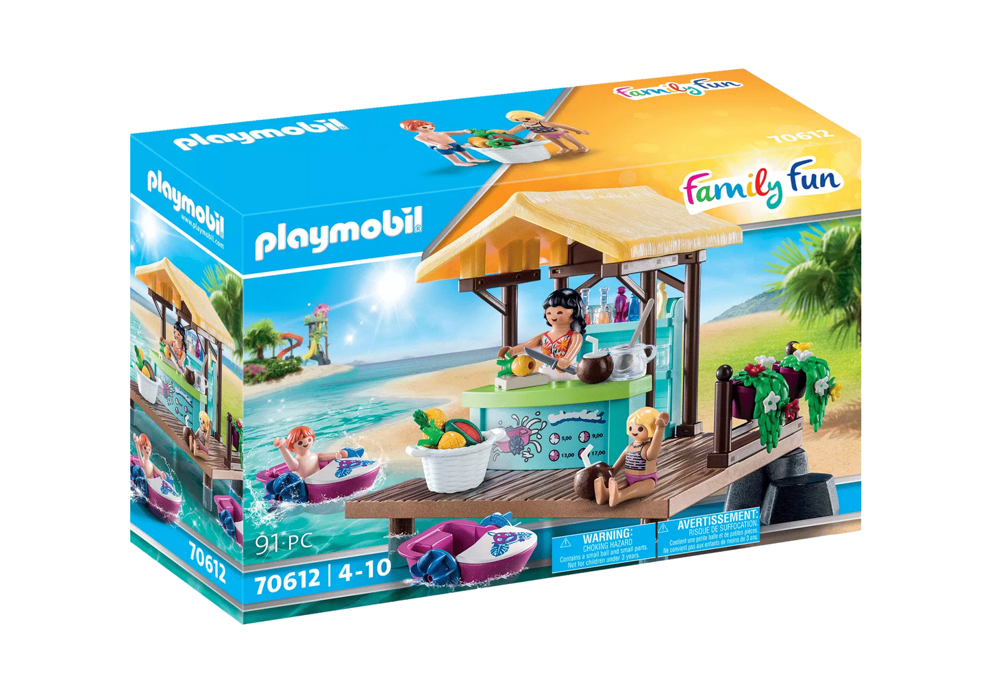Playmobil 70612 Family Fun Paddelboot-Verleih mit Saftbar - plegobil