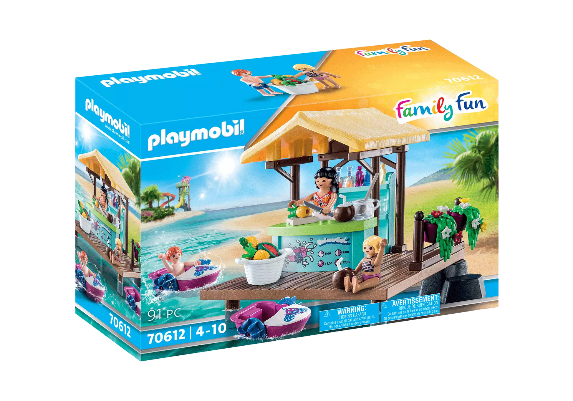 Playmobil 70612 Family Fun Paddelboot-Verleih mit Saftbar - plegobil