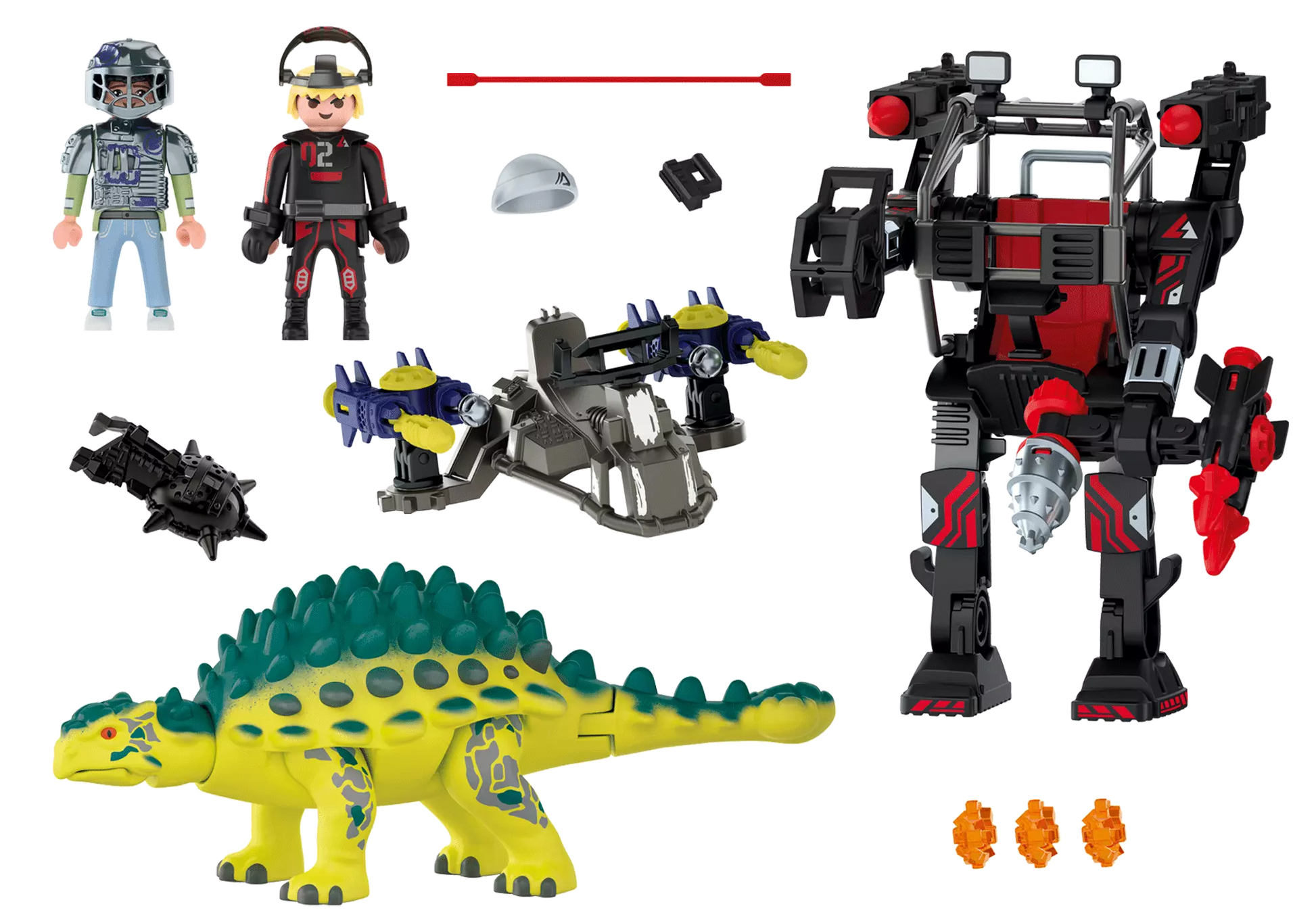 Playmobil 70626 Dino Rise Saichania: Abwehr des Kampfläufers - plegobil