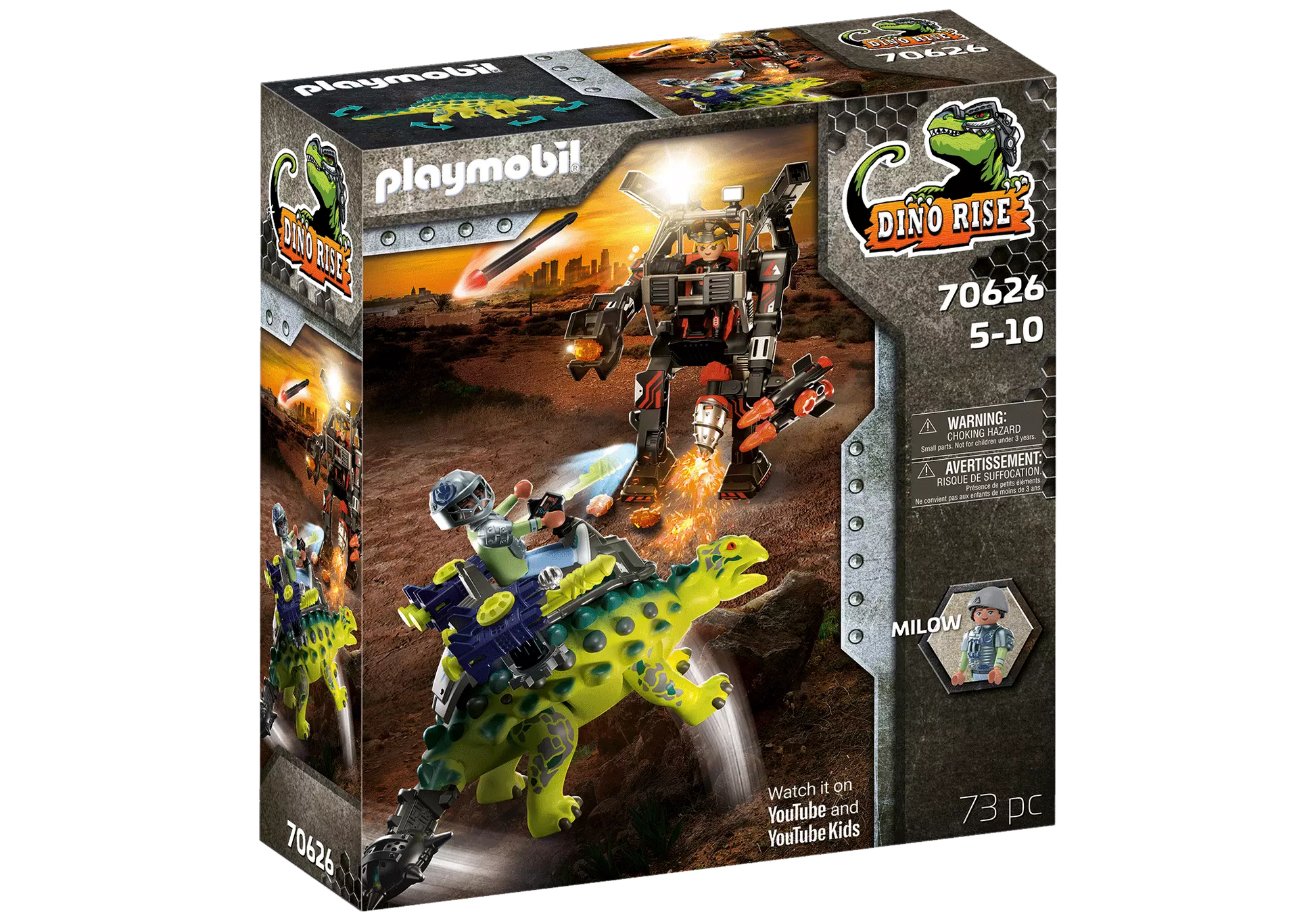 Playmobil 70626 Dino Rise Saichania: Abwehr des Kampfläufers - plegobil