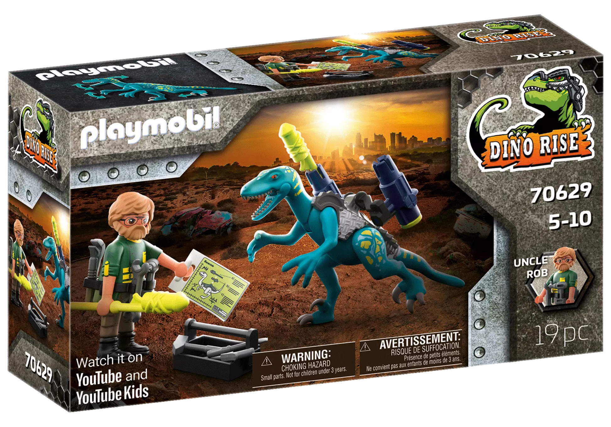 Playmobil 70629 Dino Rise Uncle Rob: Aufrüstung zum Kampf - plegobil