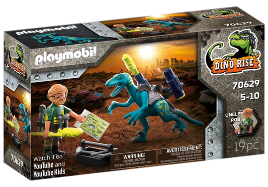 Playmobil 70629 Dino Rise Uncle Rob: Aufrüstung zum Kampf - plegobil