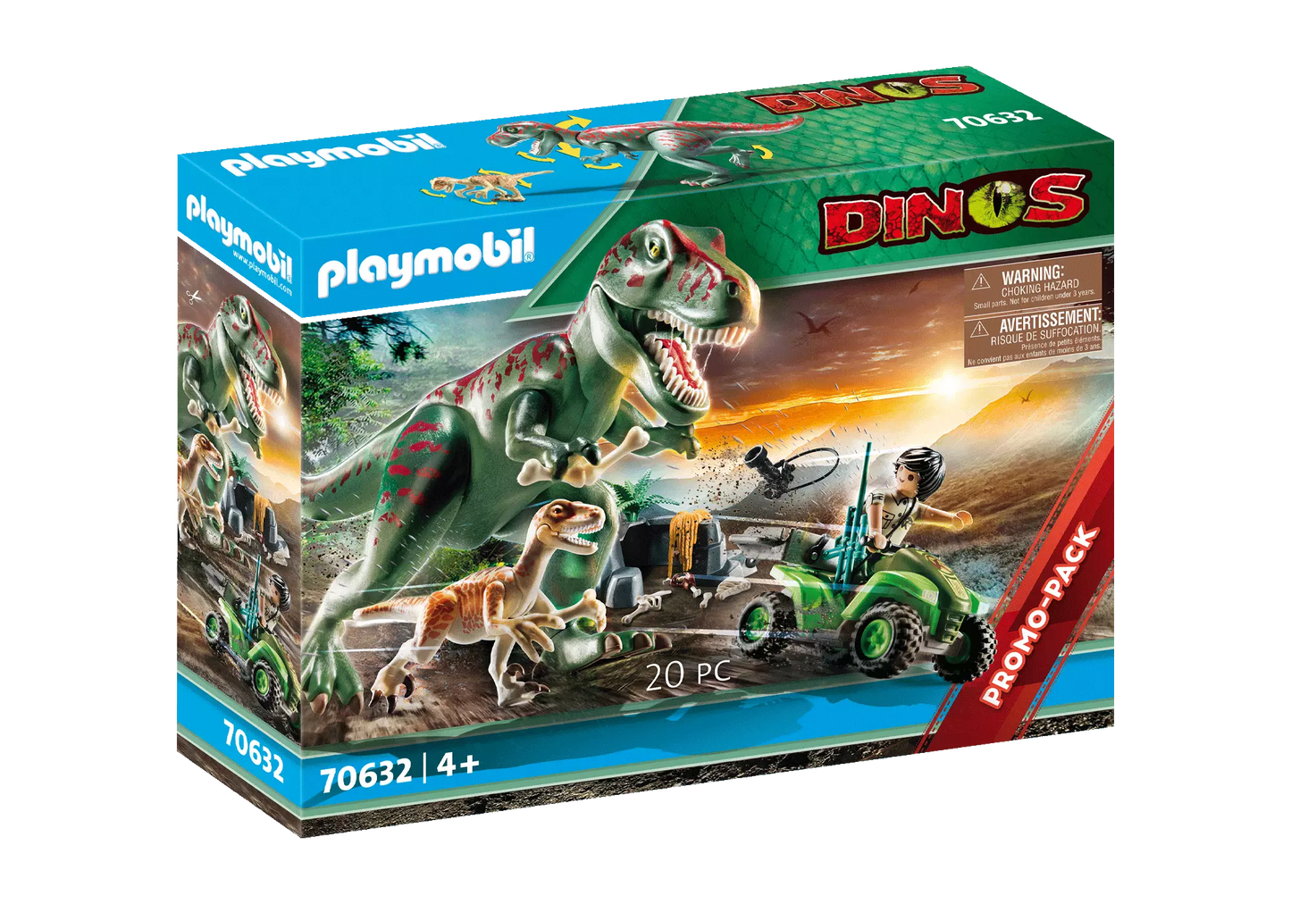 Playmobil 70632 Dinos Promo Pack T-Rex Angriff - plegobil