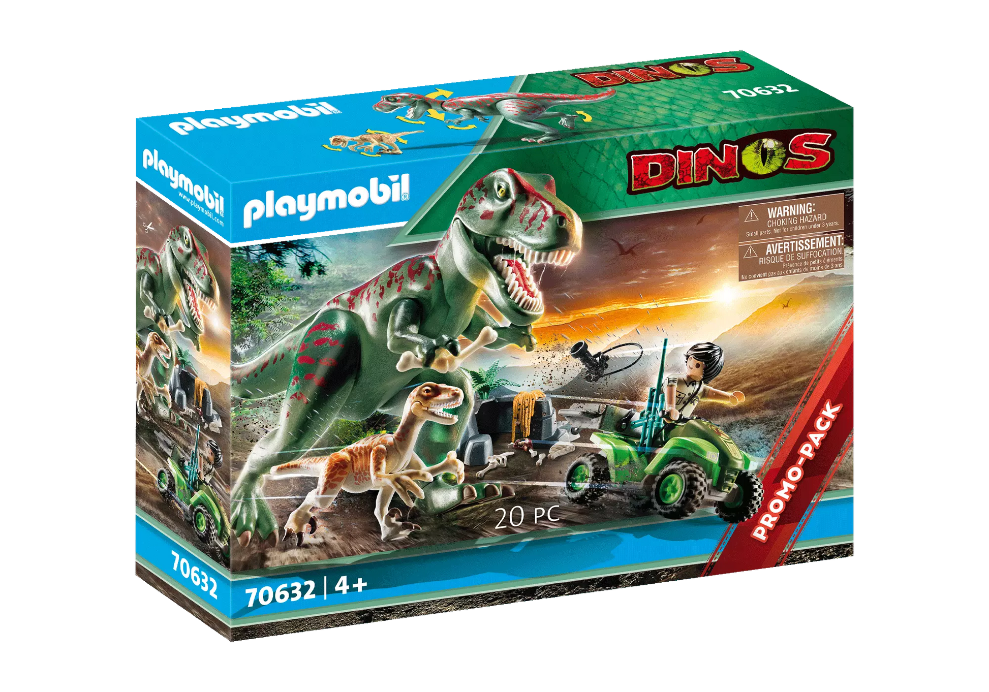 Playmobil 70632 Dinos Promo Pack T-Rex Angriff - plegobil