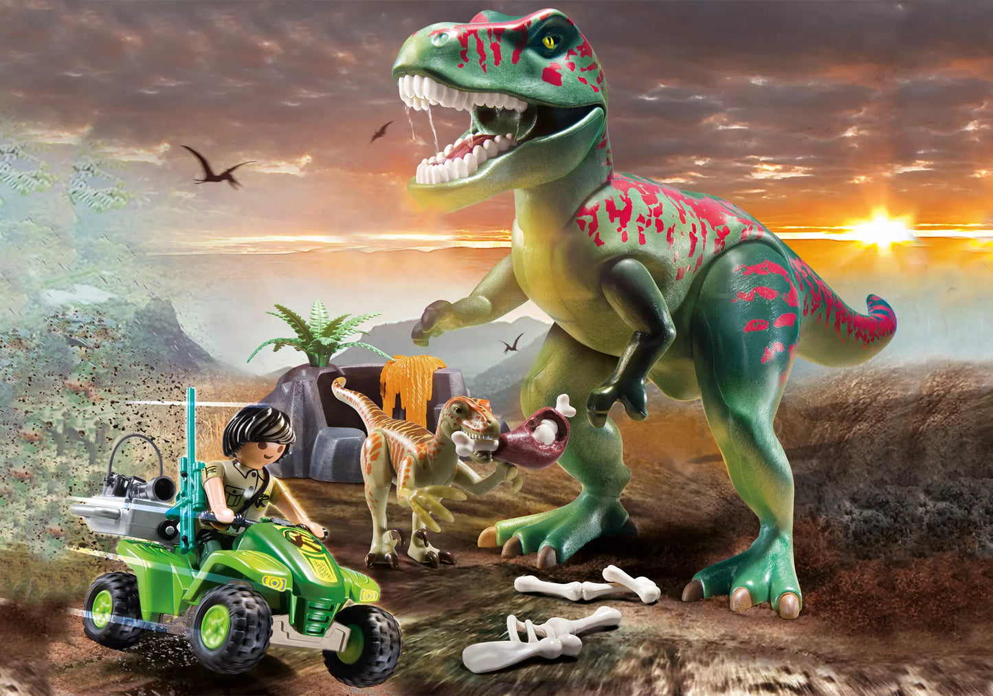 Playmobil 70632 Dinos Promo Pack T-Rex Angriff - plegobil
