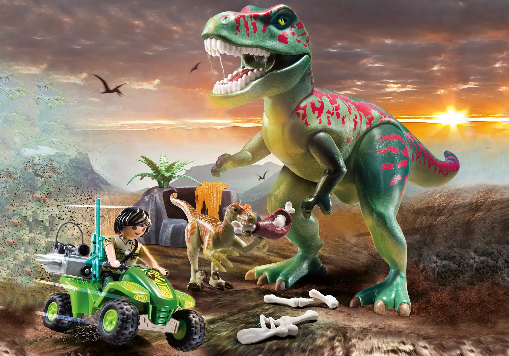 Playmobil 70632 Dinos Promo Pack T-Rex Angriff - plegobil