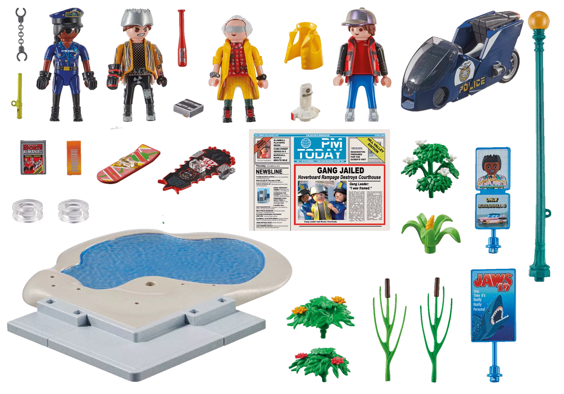 Playmobil 70634 Back to the Future Part II Verfolgung mit Hoverboard - plegobil
