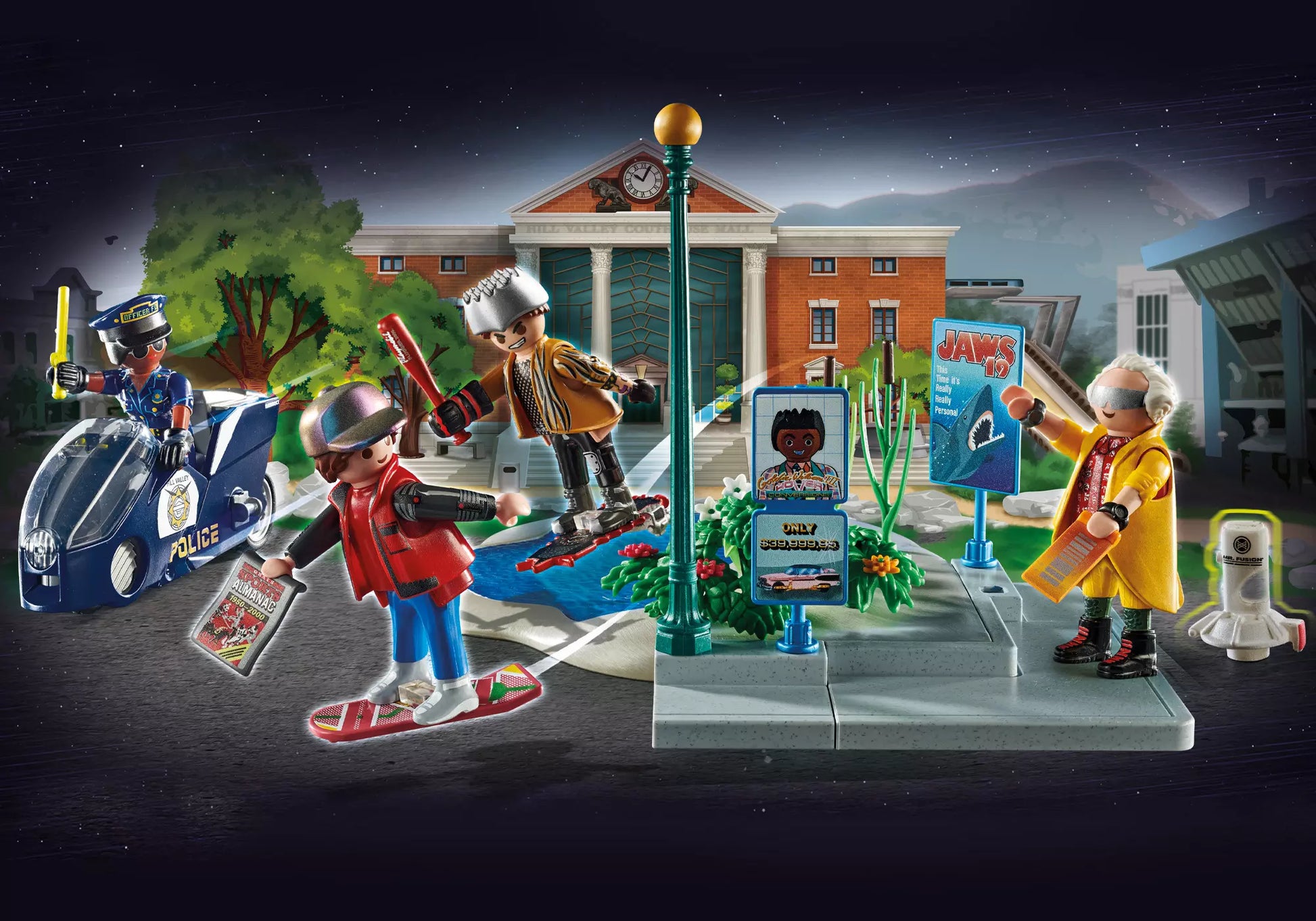Playmobil 70634 Back to the Future Part II Verfolgung mit Hoverboard - plegobil
