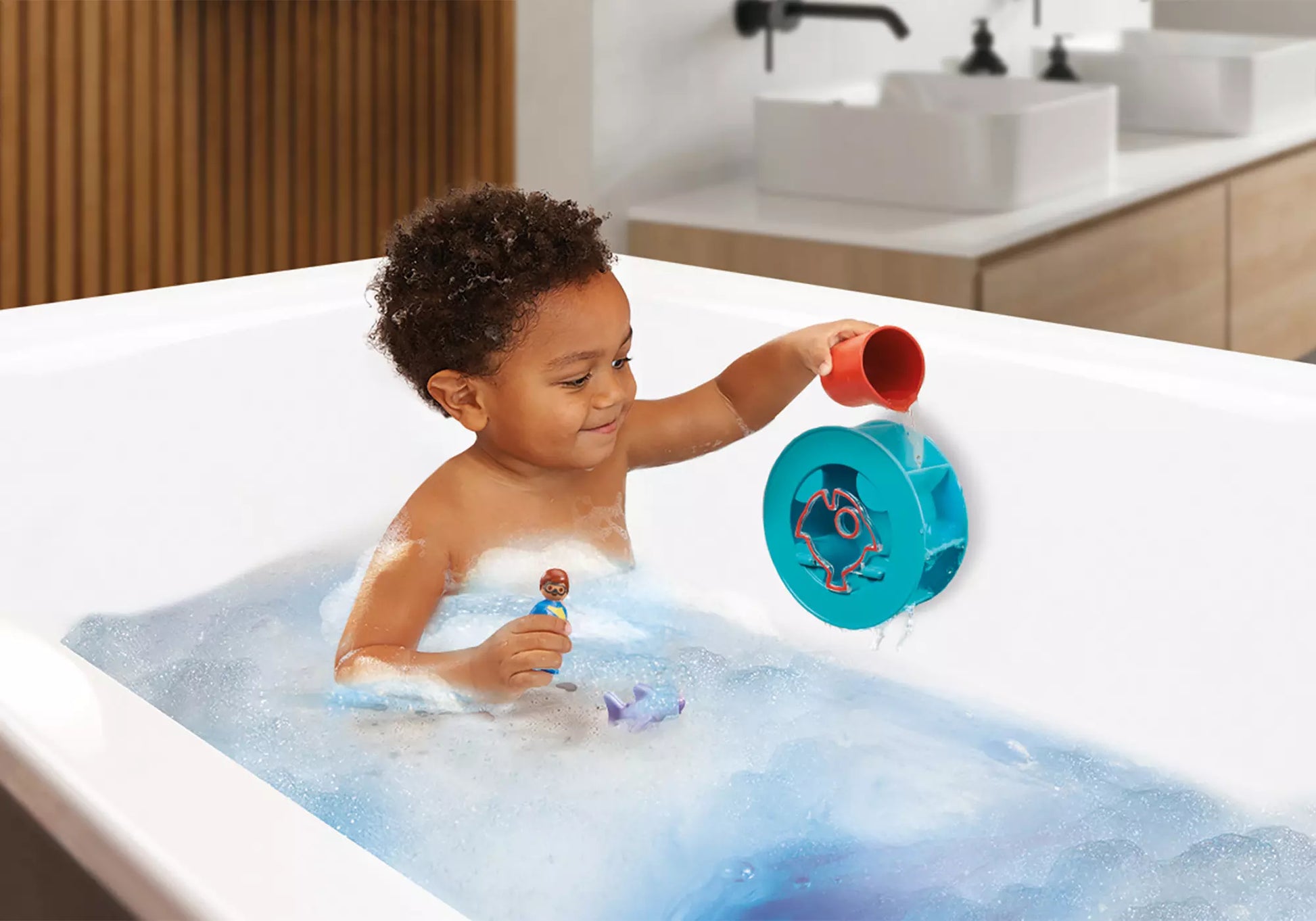 Playmobil 70636 1-2-3 Aqua Wasserwirbelrad mit Babyhai - plegobil