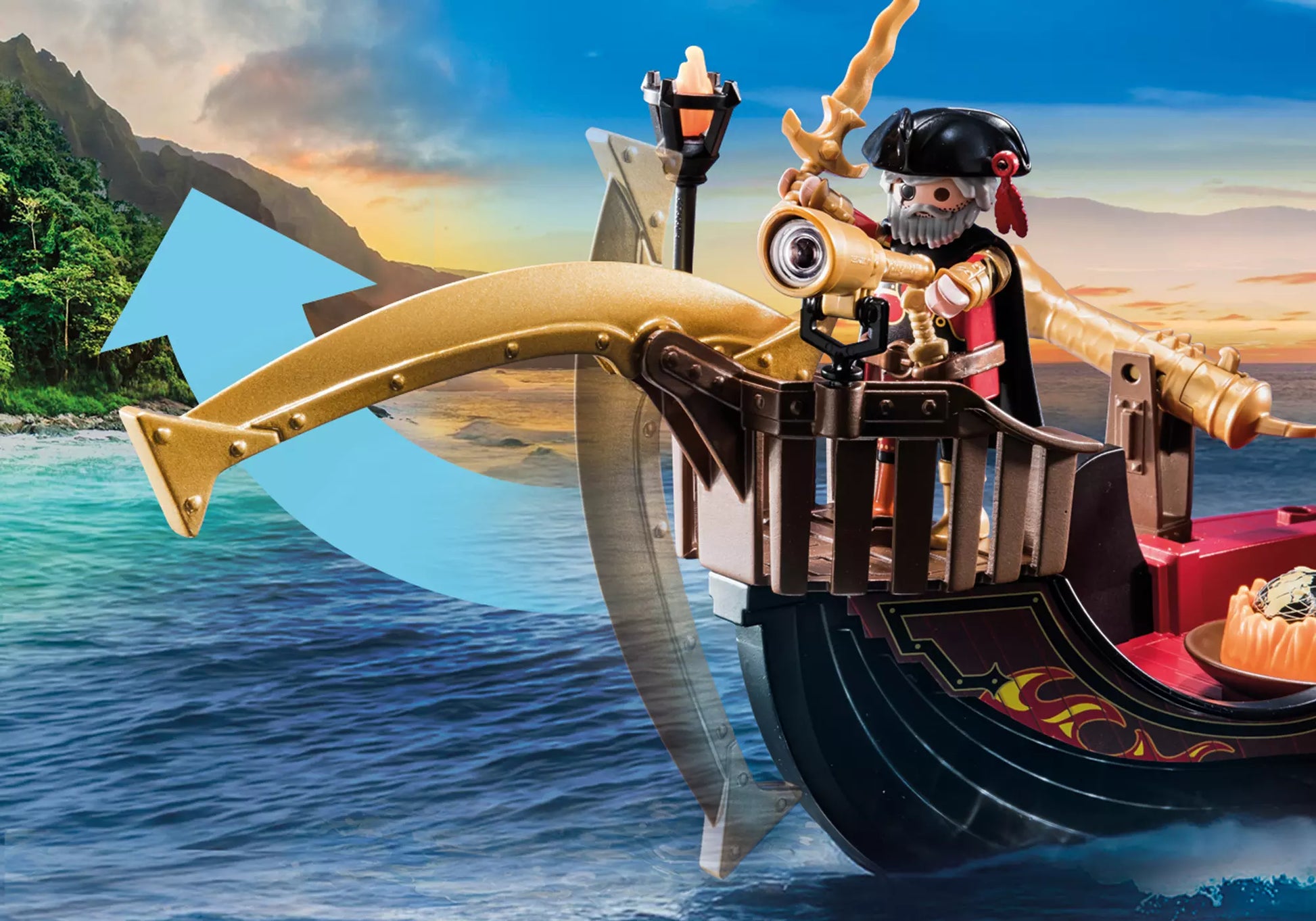Playmobil 70641 Novelmore Burnham Raiders Feuerschiff - plegobil