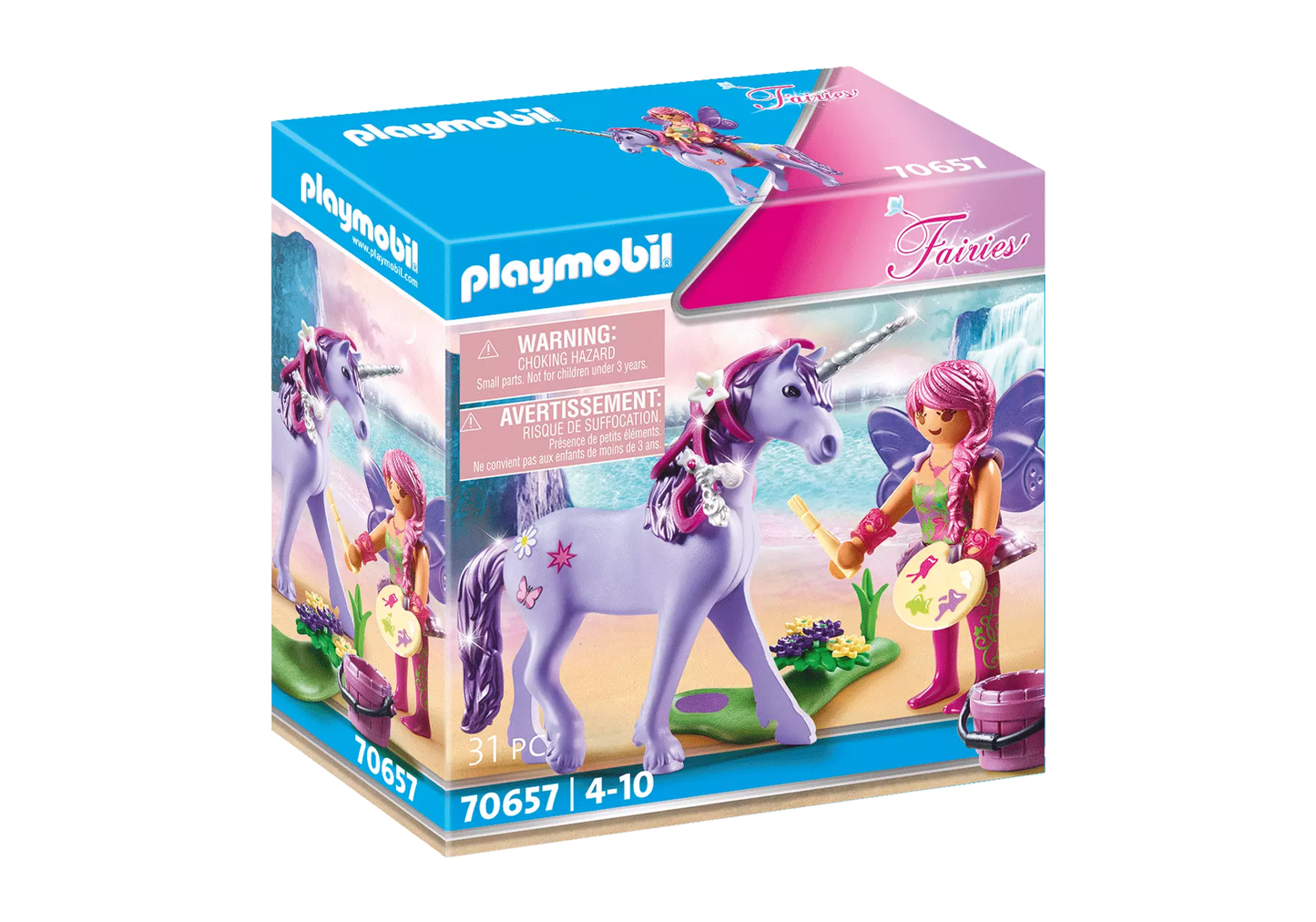Playmobil 70657 Fairies Einhorn mit Schmück-Fee - plegobil